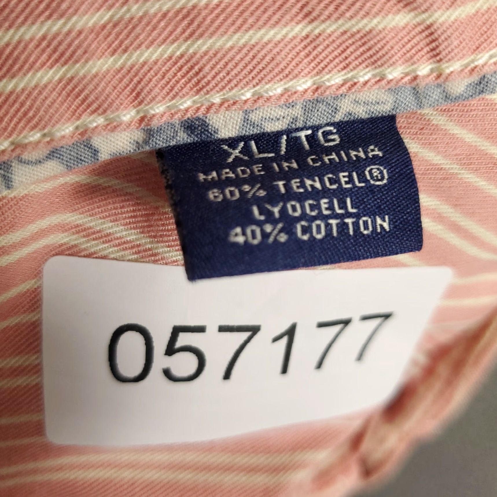 Tommy Bahama Tommy Bahama Button-Up Shirt Mens XL Pink Striped Cotton Long Sleeve Size US XL / EU 56 / 4 - 8 Thumbnail