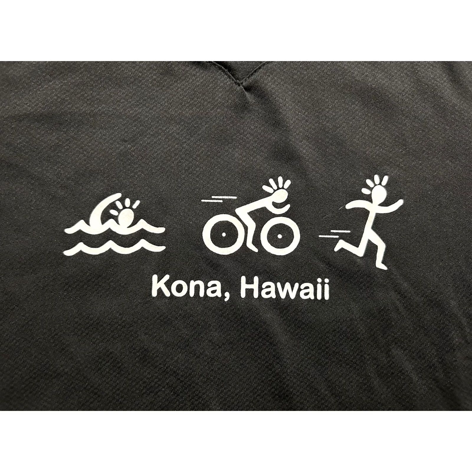 Swims Kona Hawaii Triathlon Shirt Womens V-Neck XL Black Bike Activewear Size XL / US 12-14 / IT 48-50 - 3 Thumbnail