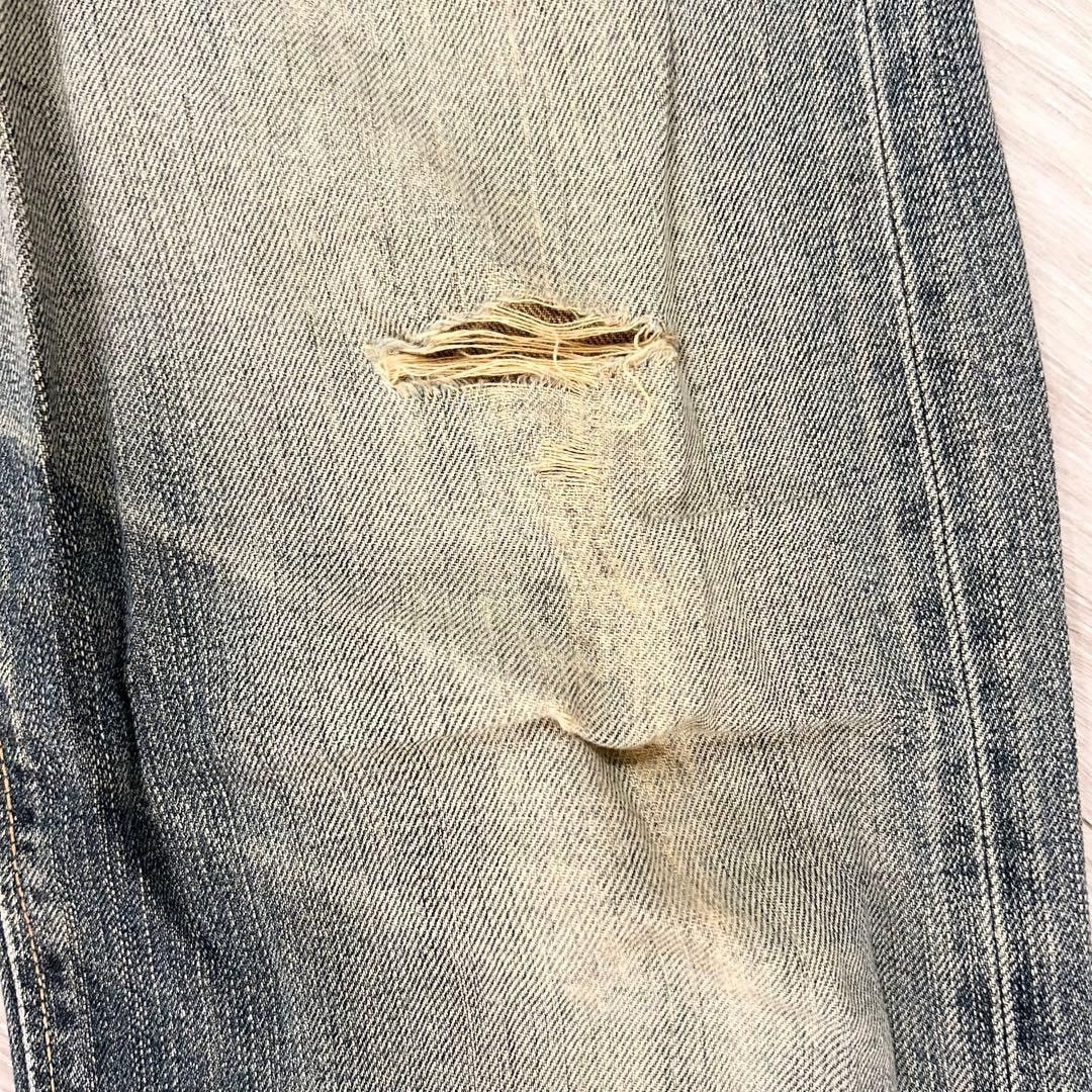 Edwin Japanese Edwin Faded Blue Wash Distressed Denim baggy Size US 30 / EU 46 - 8 Thumbnail