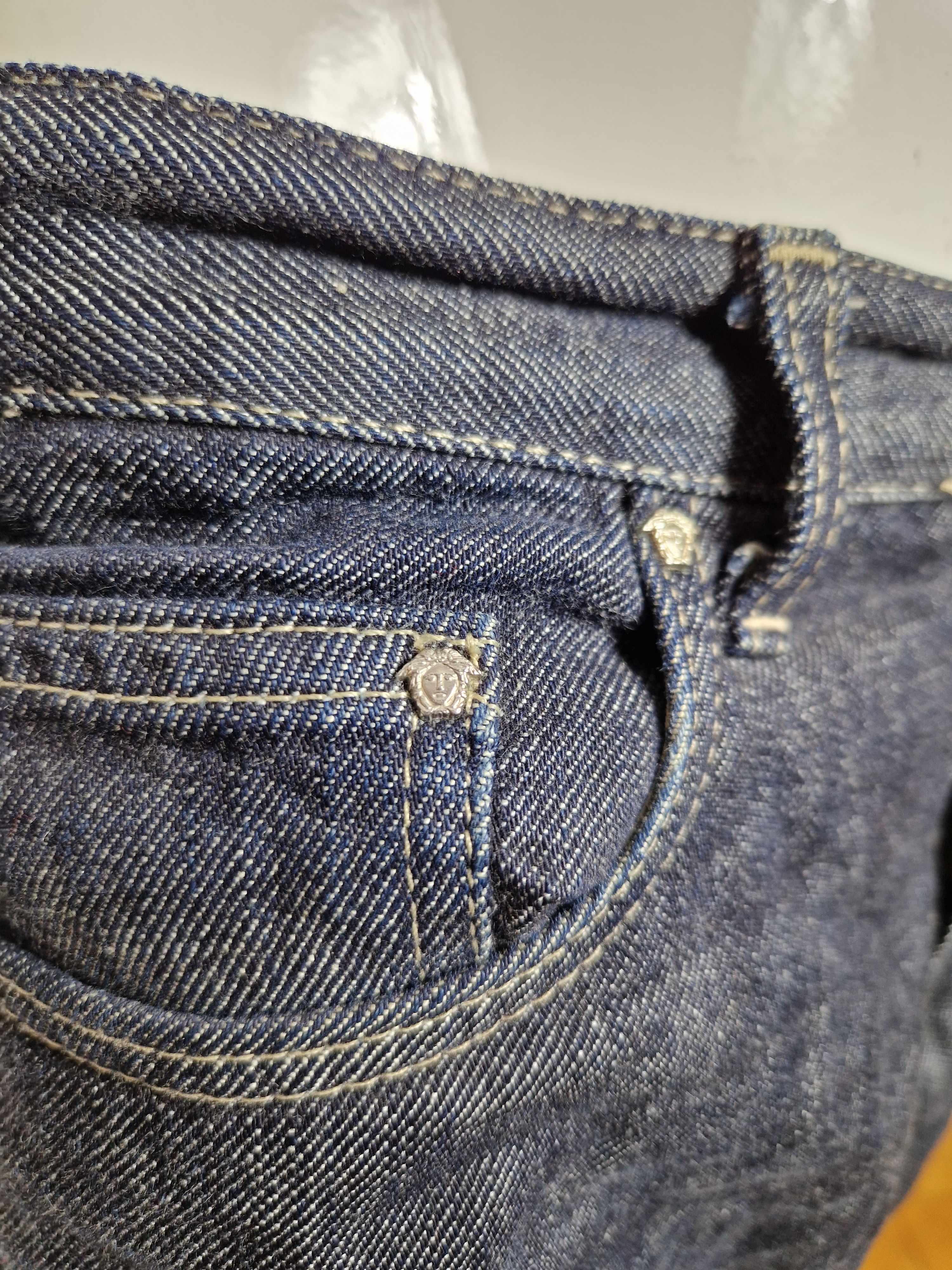 Versace × Vintage Versace Jeans vintage denim pants y2k 2000s Size 26" / US 2 / IT 38 - 5 Thumbnail