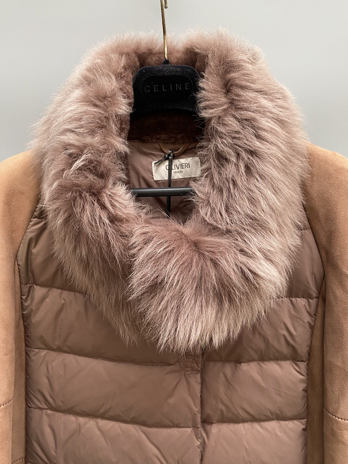 Designer Olivieri Venezia - Down Shearling Jacket Size M / US 6-8 / IT 42-44 - 8 Thumbnail