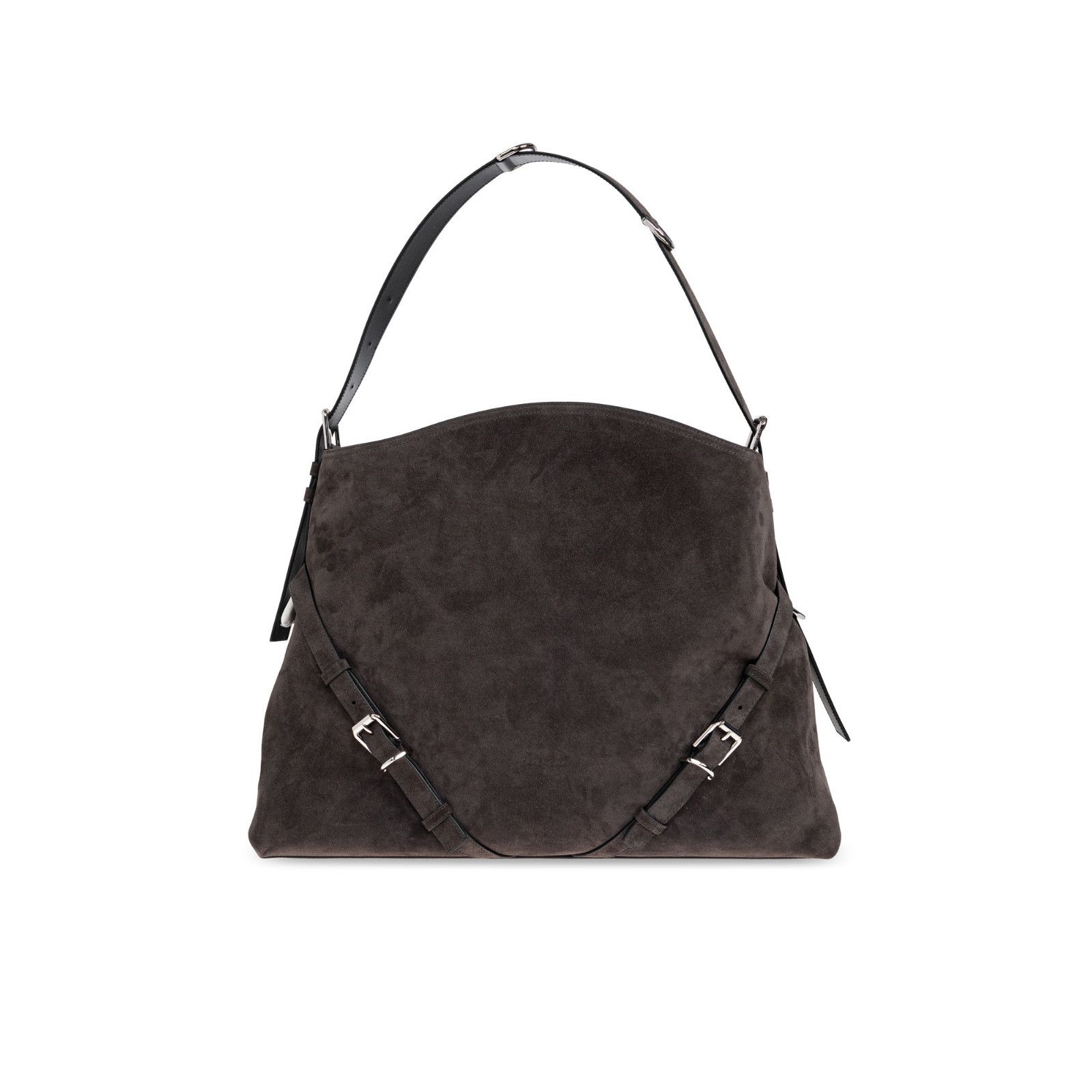 Givenchy GIVENCHY Voyou Large Gray Suede Shoulder Bag New & Authentic Size ONE SIZE - 1 Thumbnail