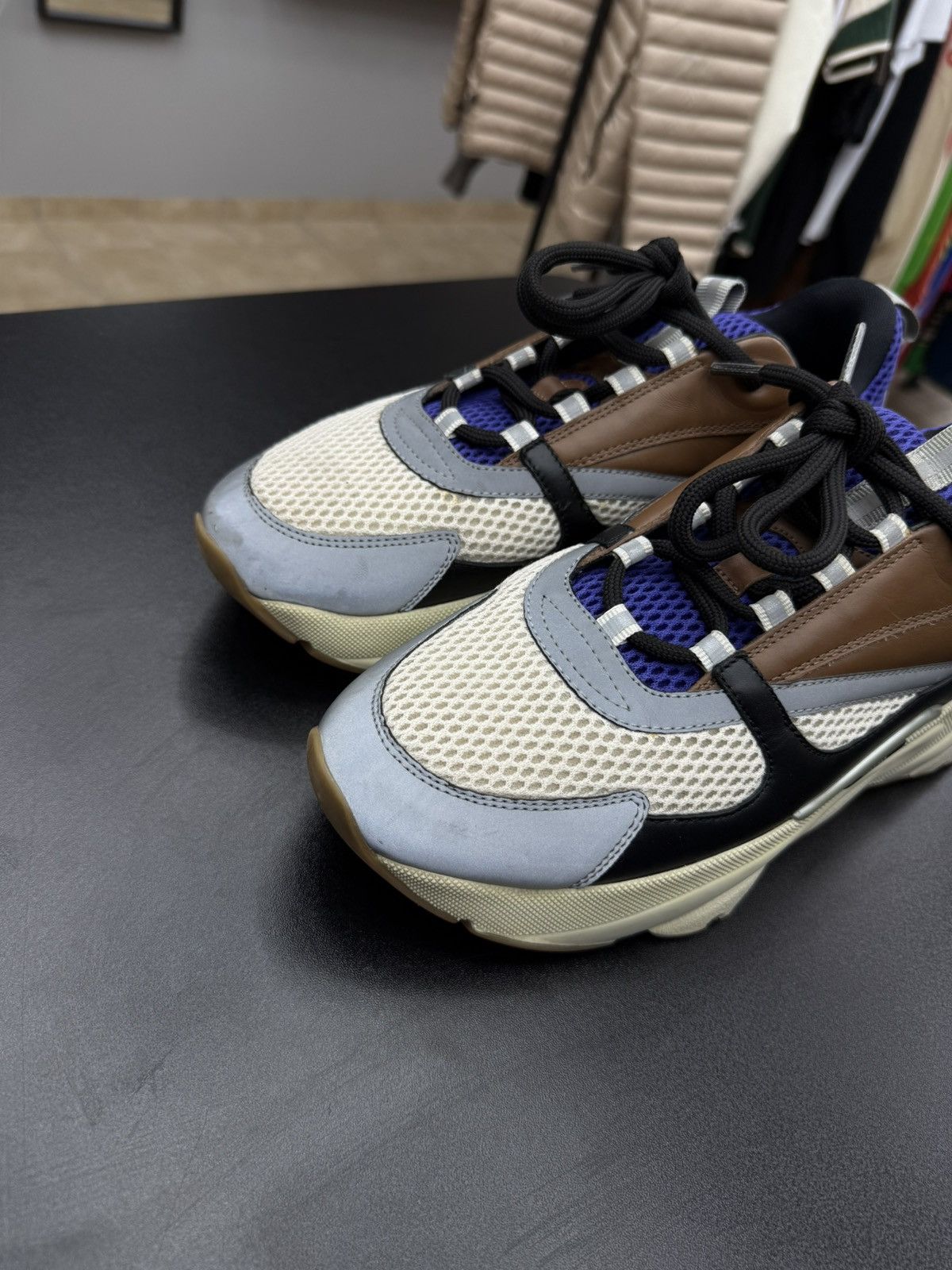 Dior Men’s Dior B22 Runner Brown Blue White Size 43 / 10US Size US 10 / EU 43 - 10 Thumbnail