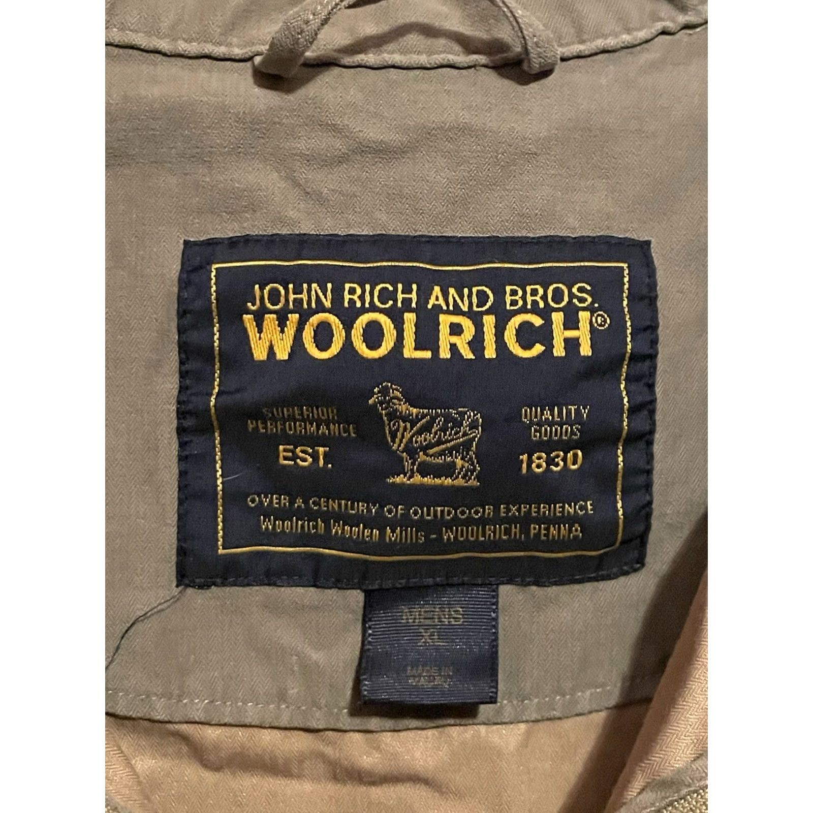 Vintage VINTAGE Woolrich Bomber Jacket Mens XL Brown 80s Polyester Shell Zip Up Cardigan Style Size US XL / EU 56 / 4 - 3 Thumbnail