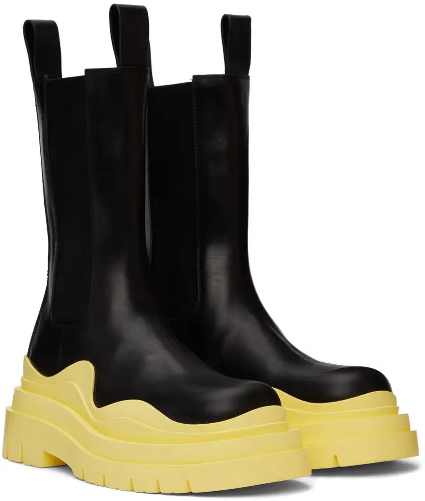 Bottega Veneta o1n1vont0924 Tire Chelsea Boots in Black Size US 11 / IT 41 - 3 Thumbnail