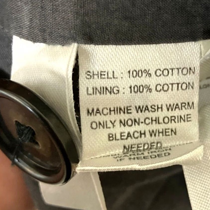 Ann Taylor Ann Taylor LOFT Jacket Gray Button 100% Cotton Casual Pockets 14 Women Size XL / US 12-14 / IT 48-50 - 7 Thumbnail