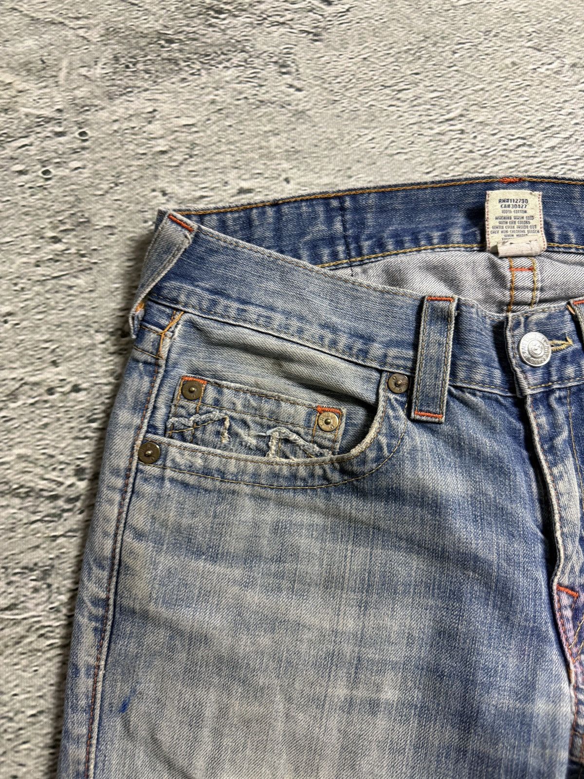 True Religion True Religion jeans vintage denim pants blue distressed Size US 31 - 10 Thumbnail