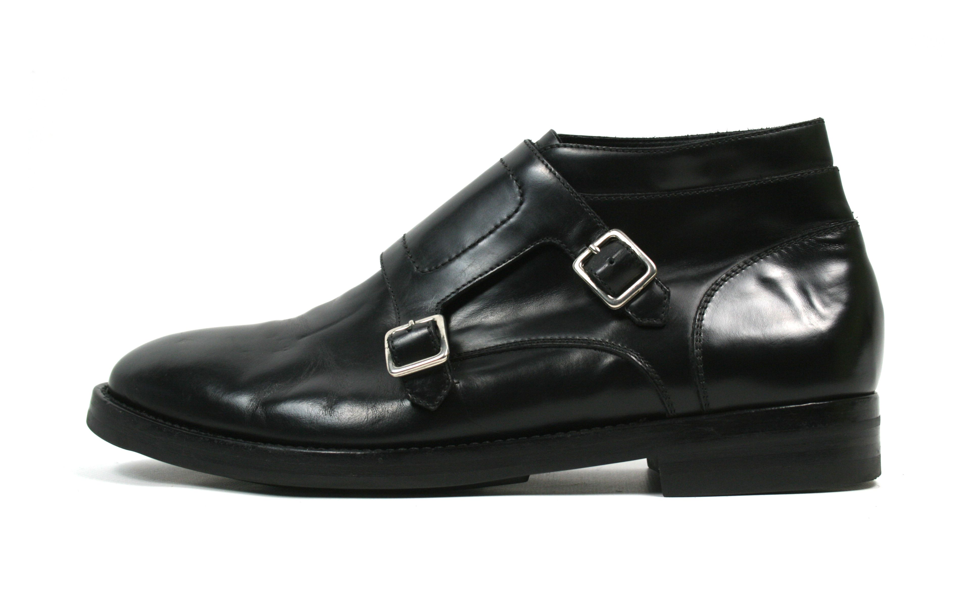 Alexander McQueen Creeper Buckles Monk Straps Leather Boots Size US 9 / EU 42 - 1 Thumbnail