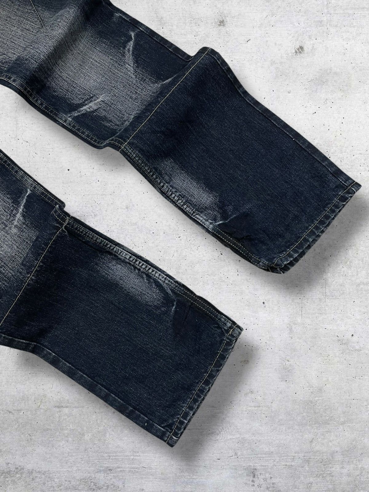 PPFM VINTAGE PPFM 90S OG JAPAN DESIGNER WHISKERING WORN OUT DENIM Size US 30 / EU 46 - 5 Thumbnail