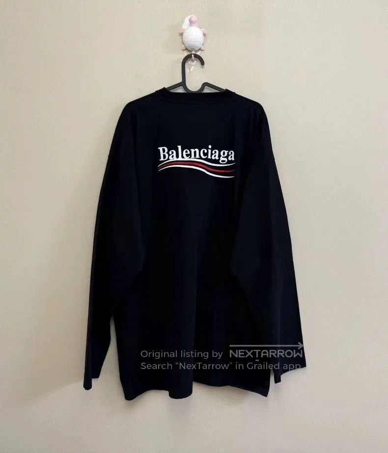 Balenciaga Balenciaga Black Embroidered Longsleeve. Size US XS / EU 42 / 0 - 4 Thumbnail