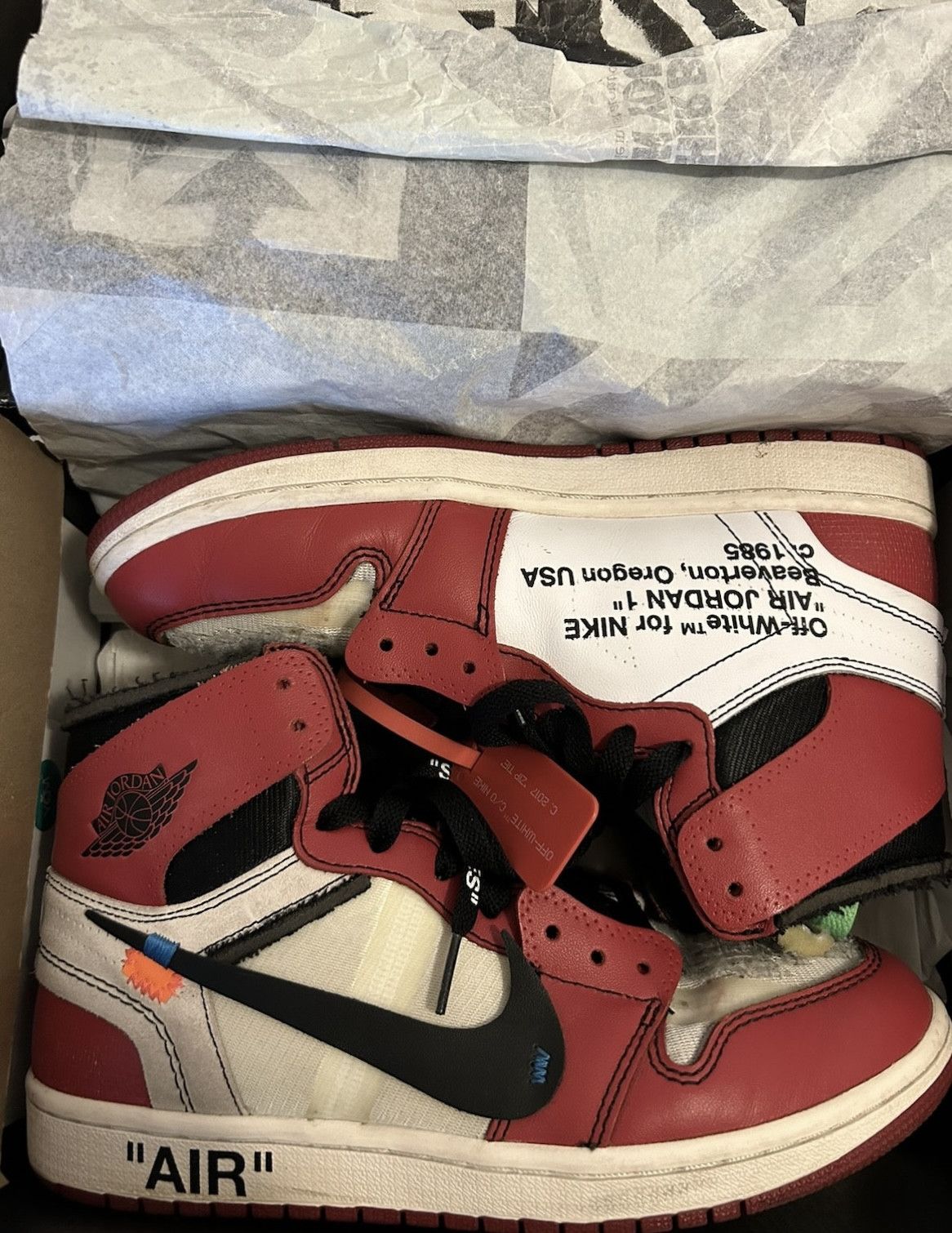 image of Jordan Nike Air Jordan 1 Very Shoes in Red, Men's (Size 8)