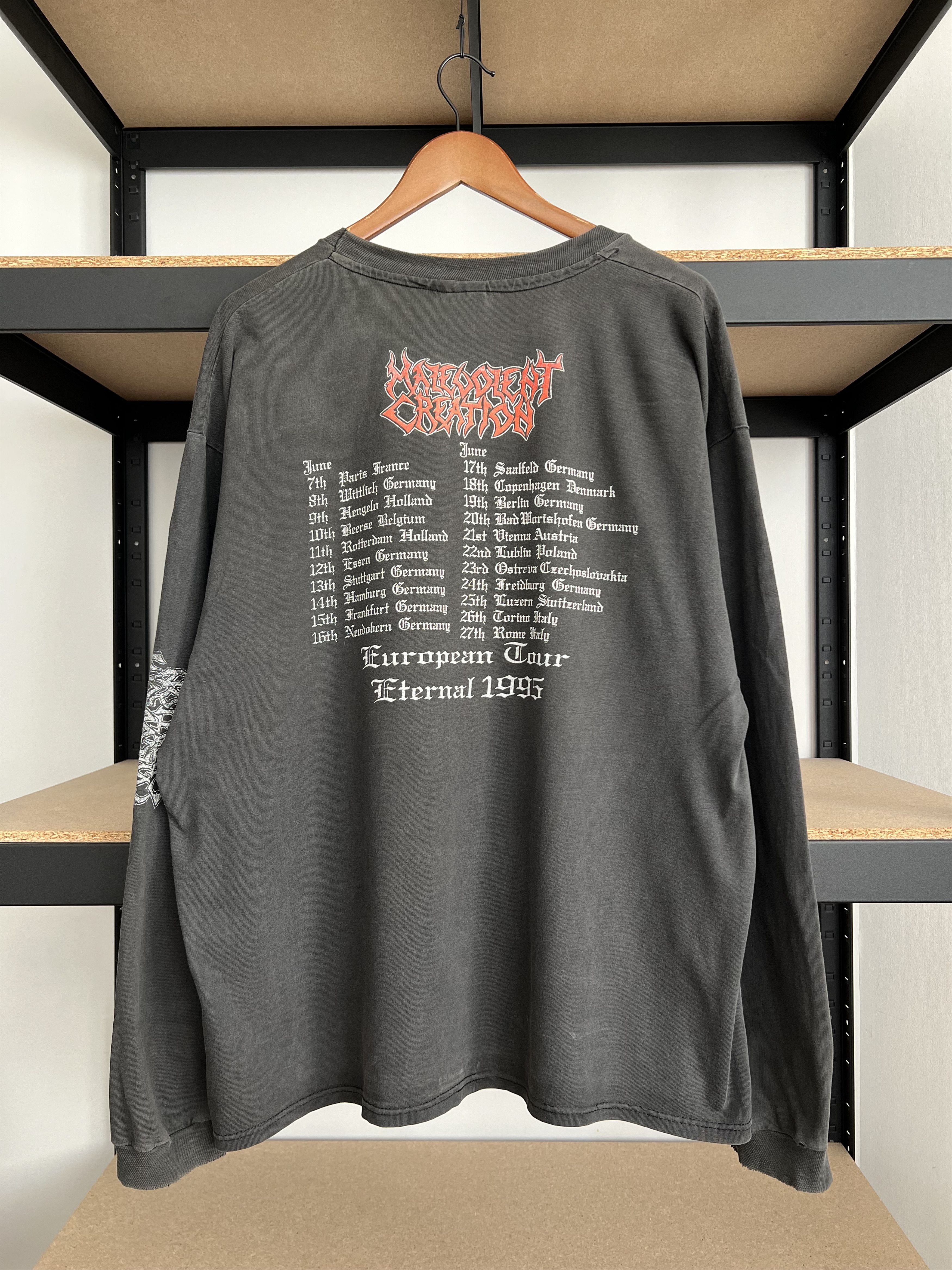 Band Tees Vintage 1995 Malevolent Creation Eternal Long Sleeve Size US XL / EU 56 / 4 - 2 Thumbnail