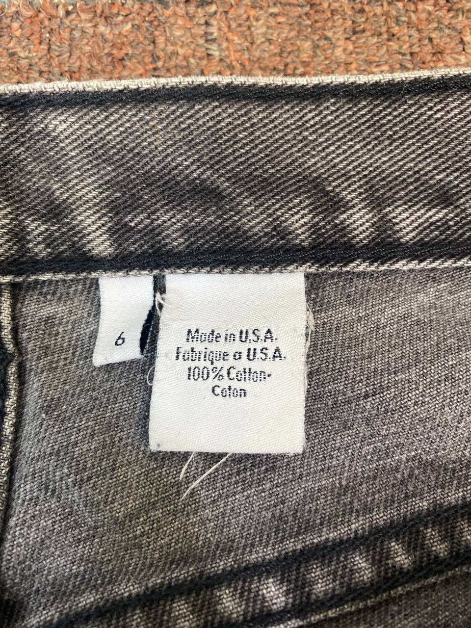vintage calvin klein distressed denim made in usa