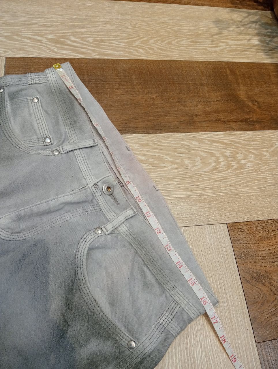 Neil Barrett BLACKBARRETT BY NEIL BARRETT LIGHT GRAY ACID JEANS Size US 33 - 14 Thumbnail