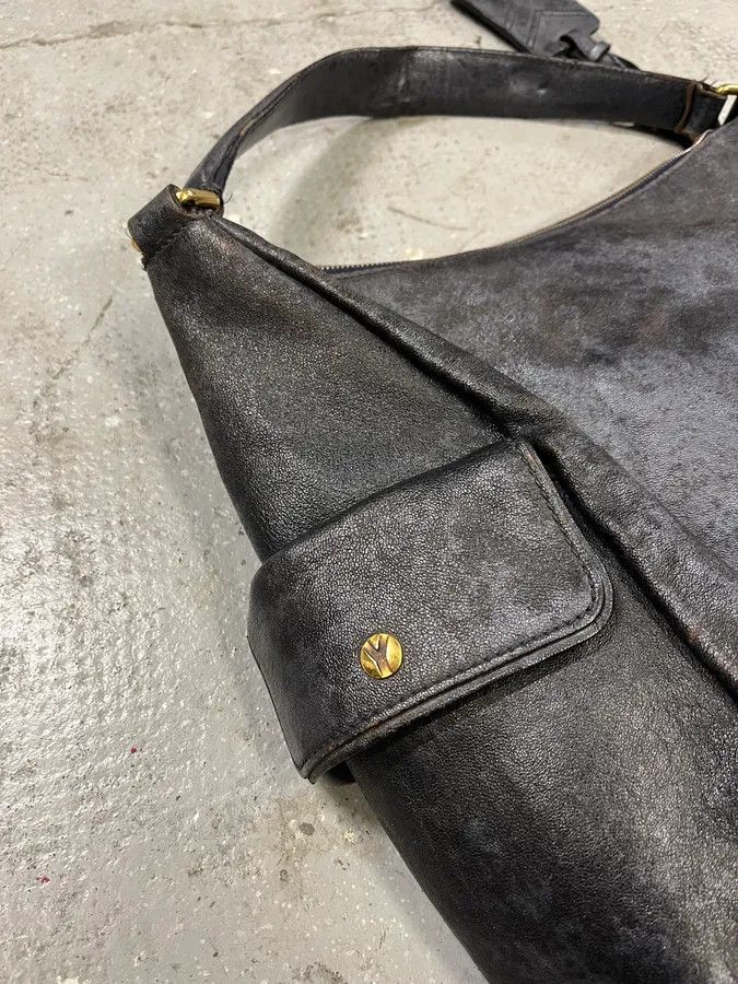 Yves Saint Laurent Yves Saint Laurent Metallic Blue Eroded Bag Size ONE SIZE - 5 Thumbnail