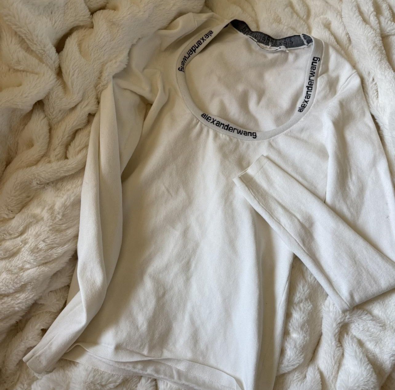 Alexander Wang Alexander wang logo-print long-sleeved top Size XS / US 0-2 / IT 36-38 - 1 Thumbnail