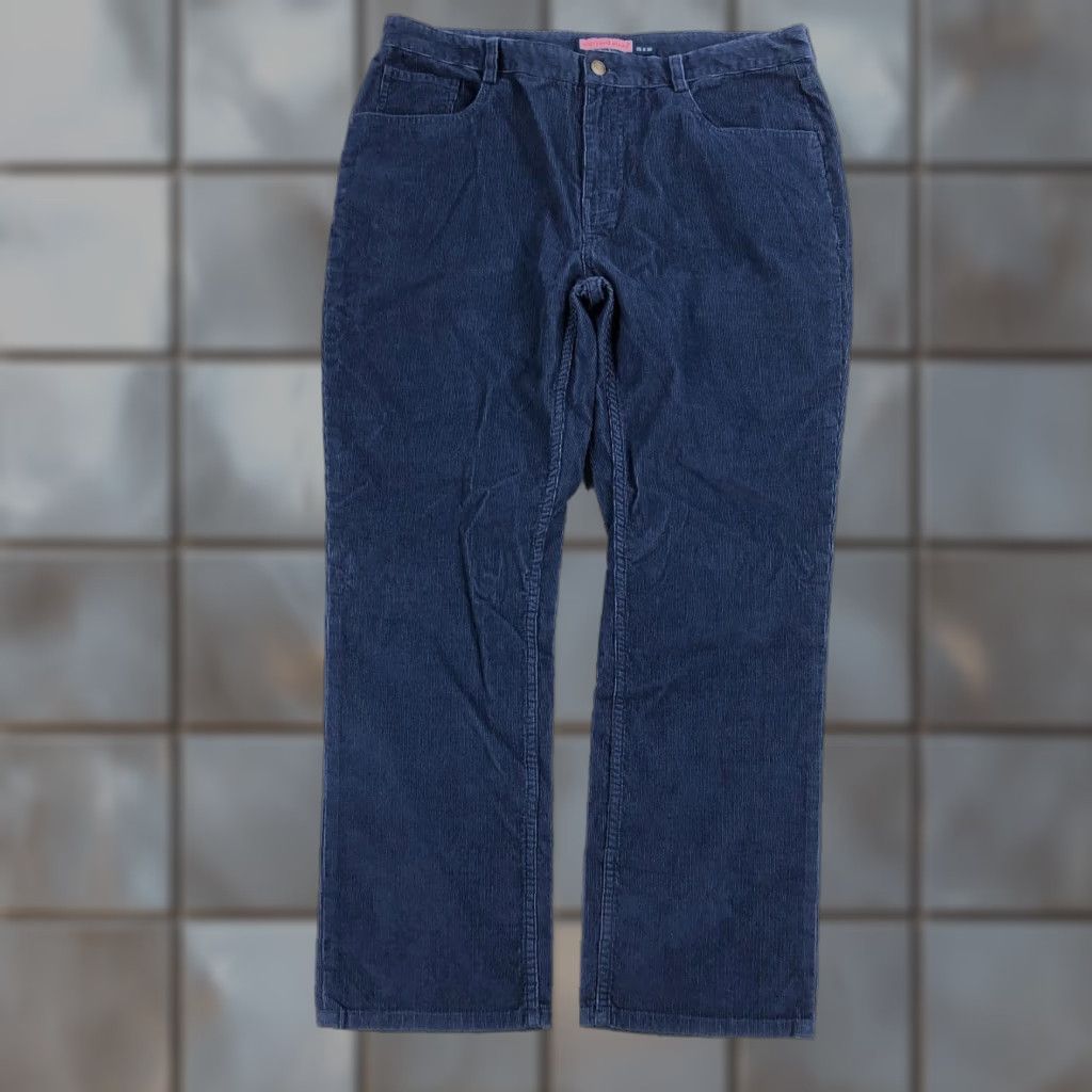 Vineyard Vines Vineyard Vines Men's 35x30 Navy Blue Corduroy Five Pocket Straight Leg Pants Size US 35 - 1 Thumbnail