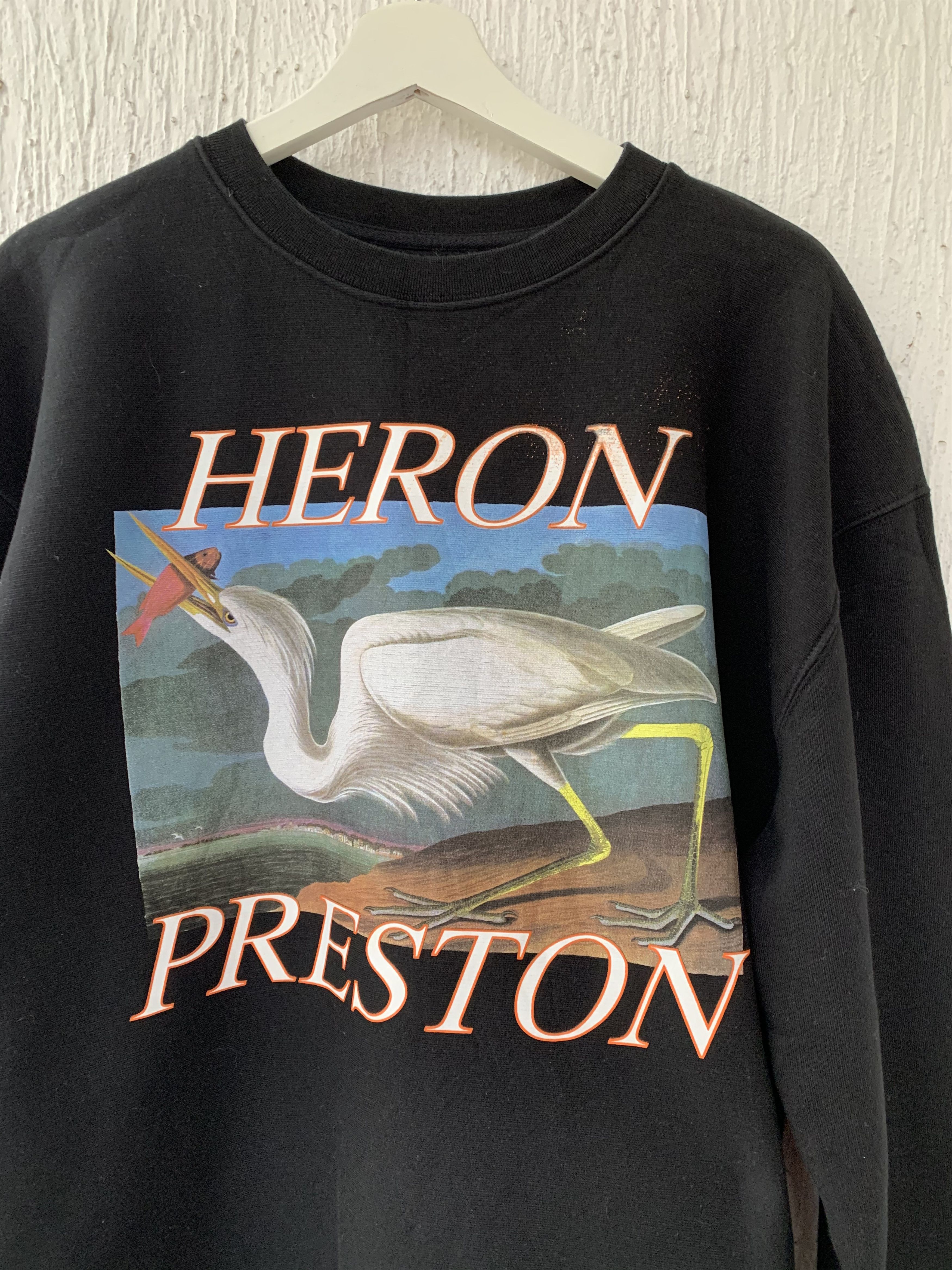 Heron Preston Black Heron Logo Sweatshirt Size US M / EU 48-50 / 2 - 3 Thumbnail