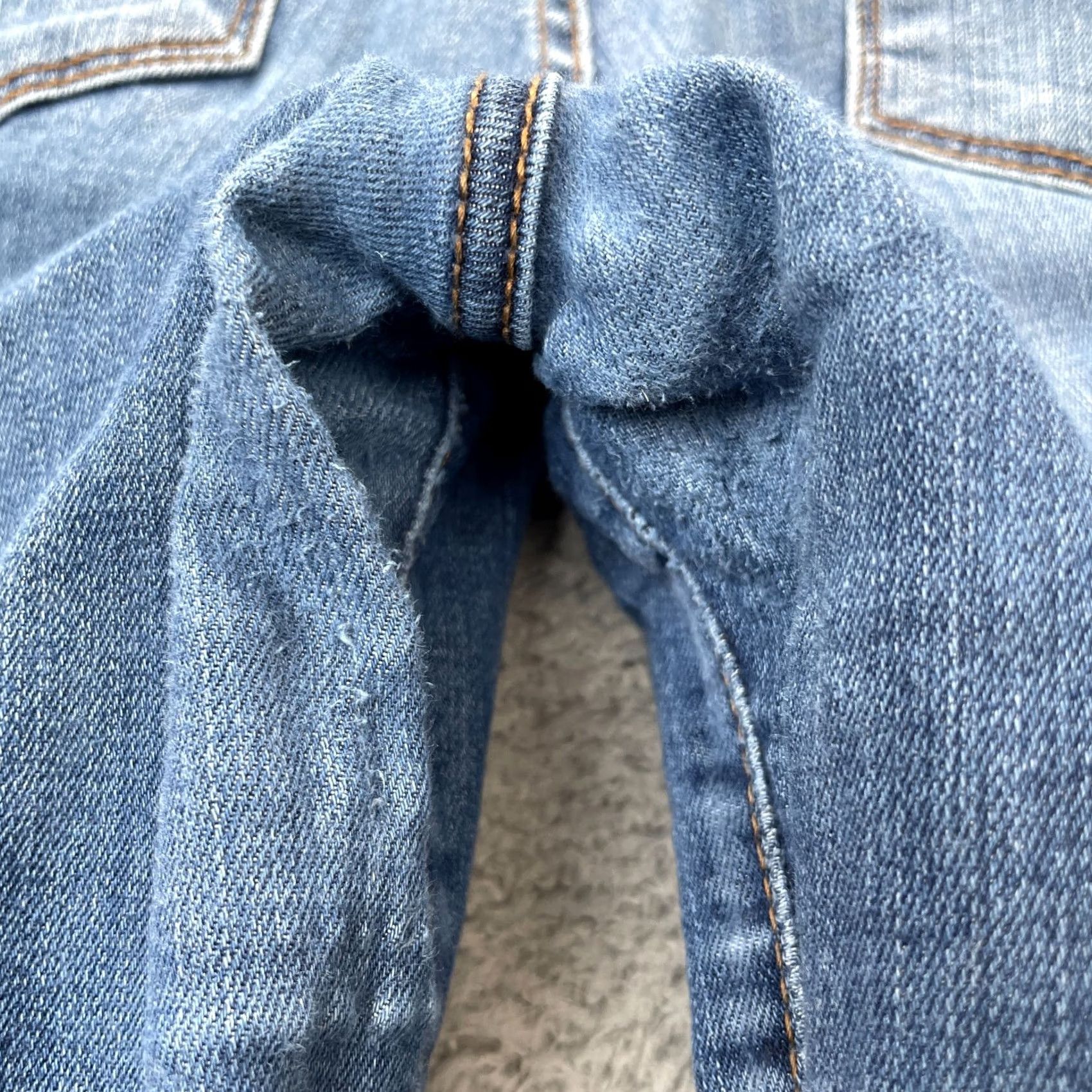 Vintage KUT from the Kloth Jeans Womens 12S Blue Bootcut Denim Logo Stretch Cotton Bootcut Jeans Women 12 Regular Inseam 31 in Navy Blue Logo 5-Pocket Size 34" / US 12 / IT 48 - 7 Thumbnail