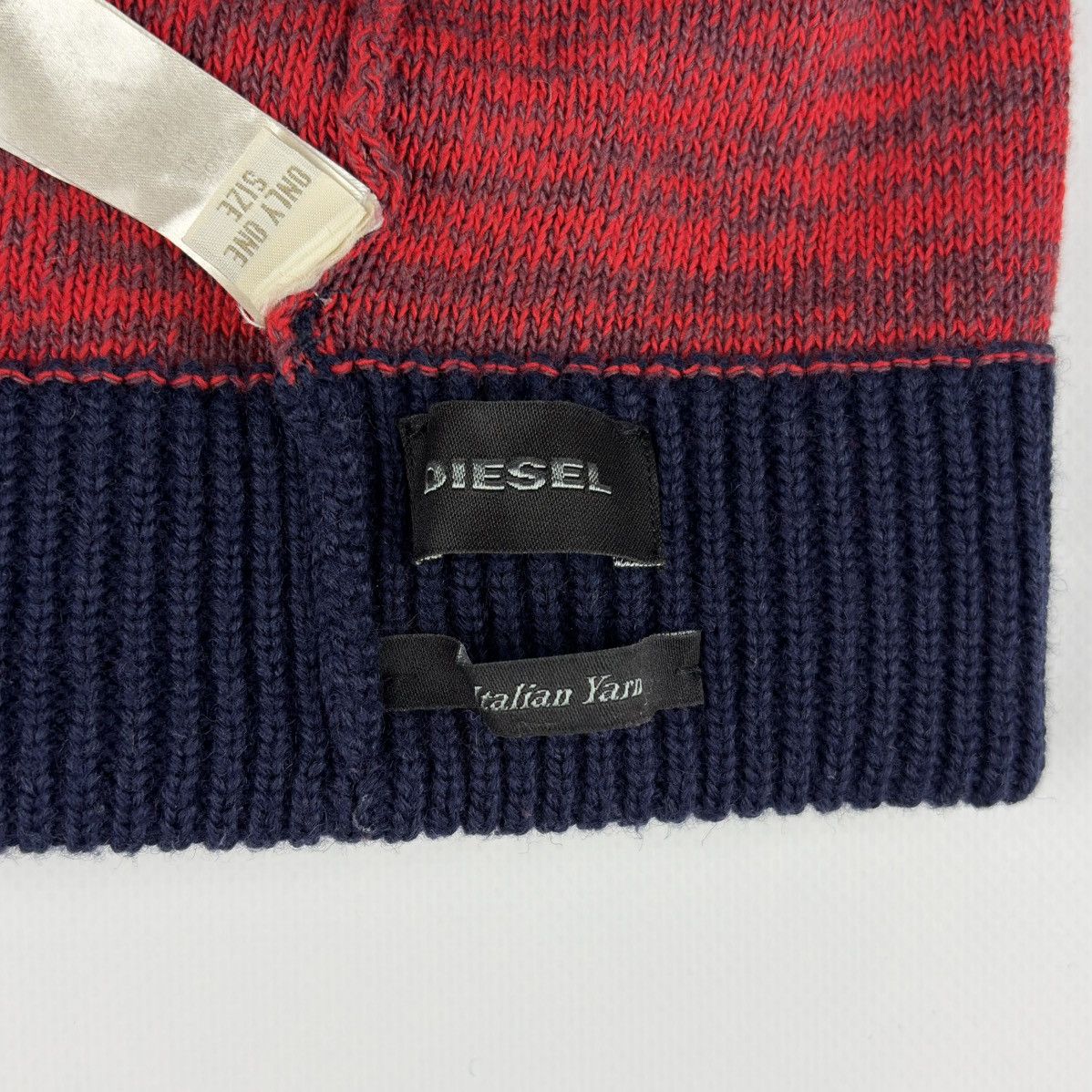 Diesel Diesel Vintage Knit Beanie Hat Size ONE SIZE - 6 Thumbnail