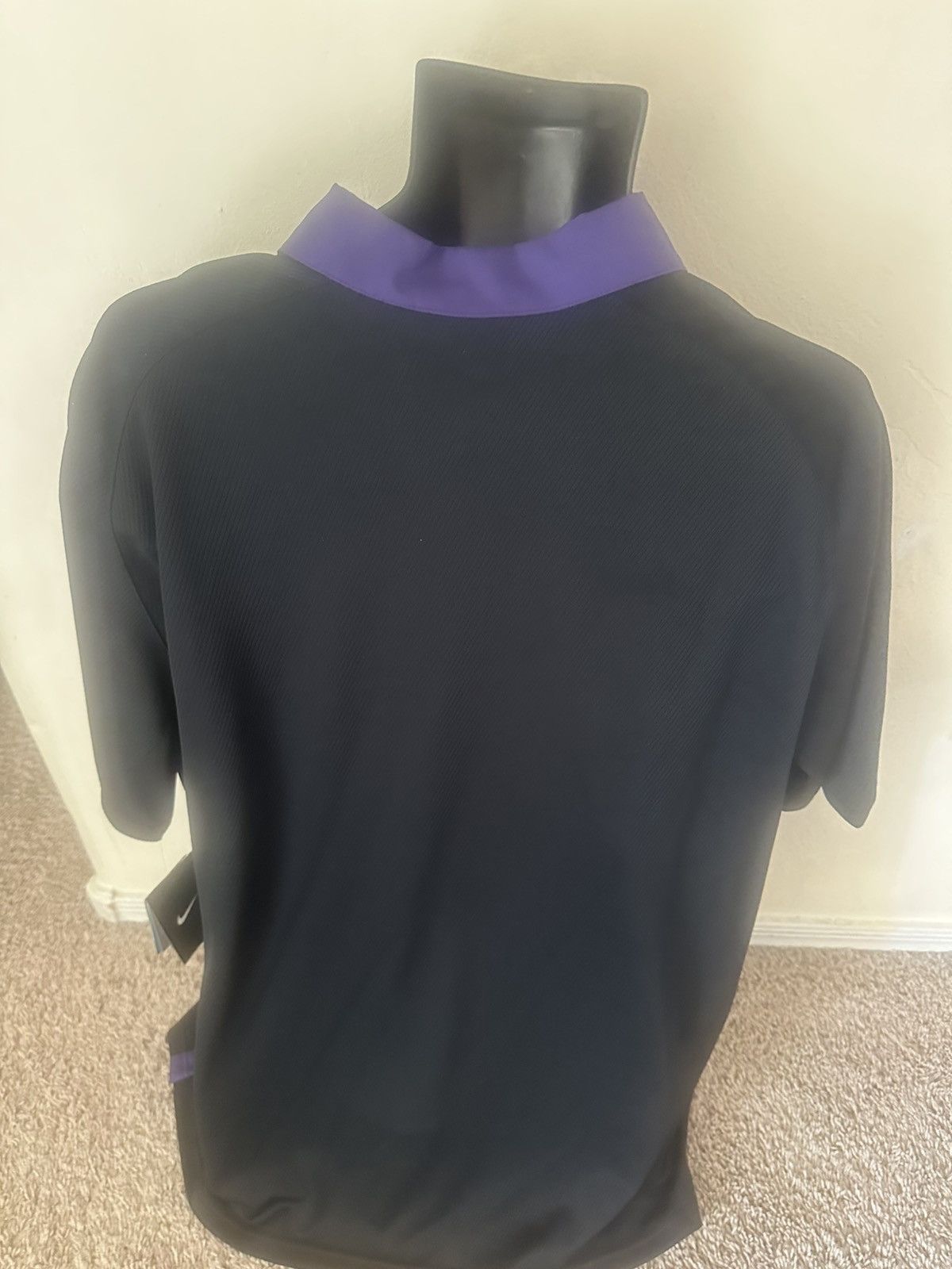Nike New Nike Football Polo NCAA TCU Shirt Size XL Black Purple Size US XL / EU 56 / 4 - 2 Thumbnail