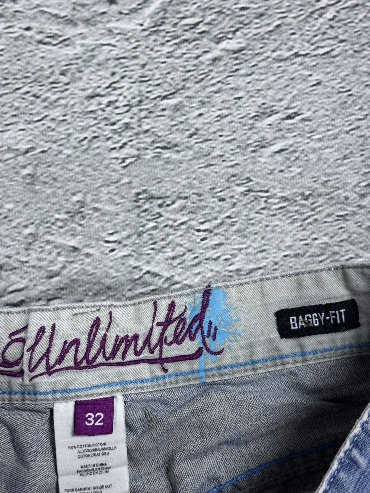 Ecko Unltd. Ecko Baggy Painted hip-hop jeans denim pants Y2K Size US 32 / EU 48 - 10 Thumbnail
