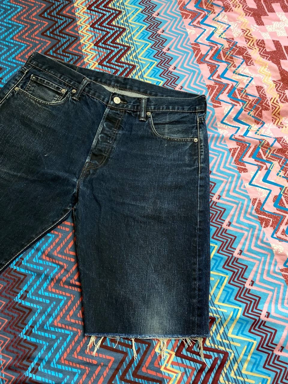 Levi's Vintage blue denim shorts Levi's 501 streetwear Y2K Size US 34 / EU 50 - 8 Thumbnail