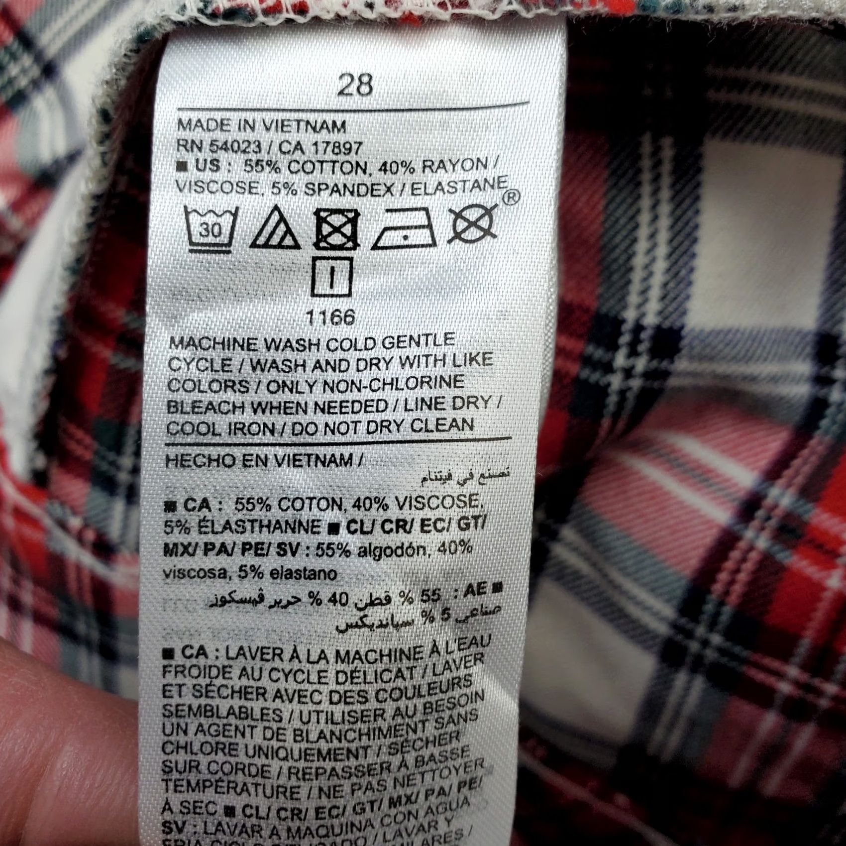 Old Navy Old Navy Women 28 Multi Plaid High Rise Pixie Skinny Pants Size 28" / US 6 / IT 42 - 7 Thumbnail