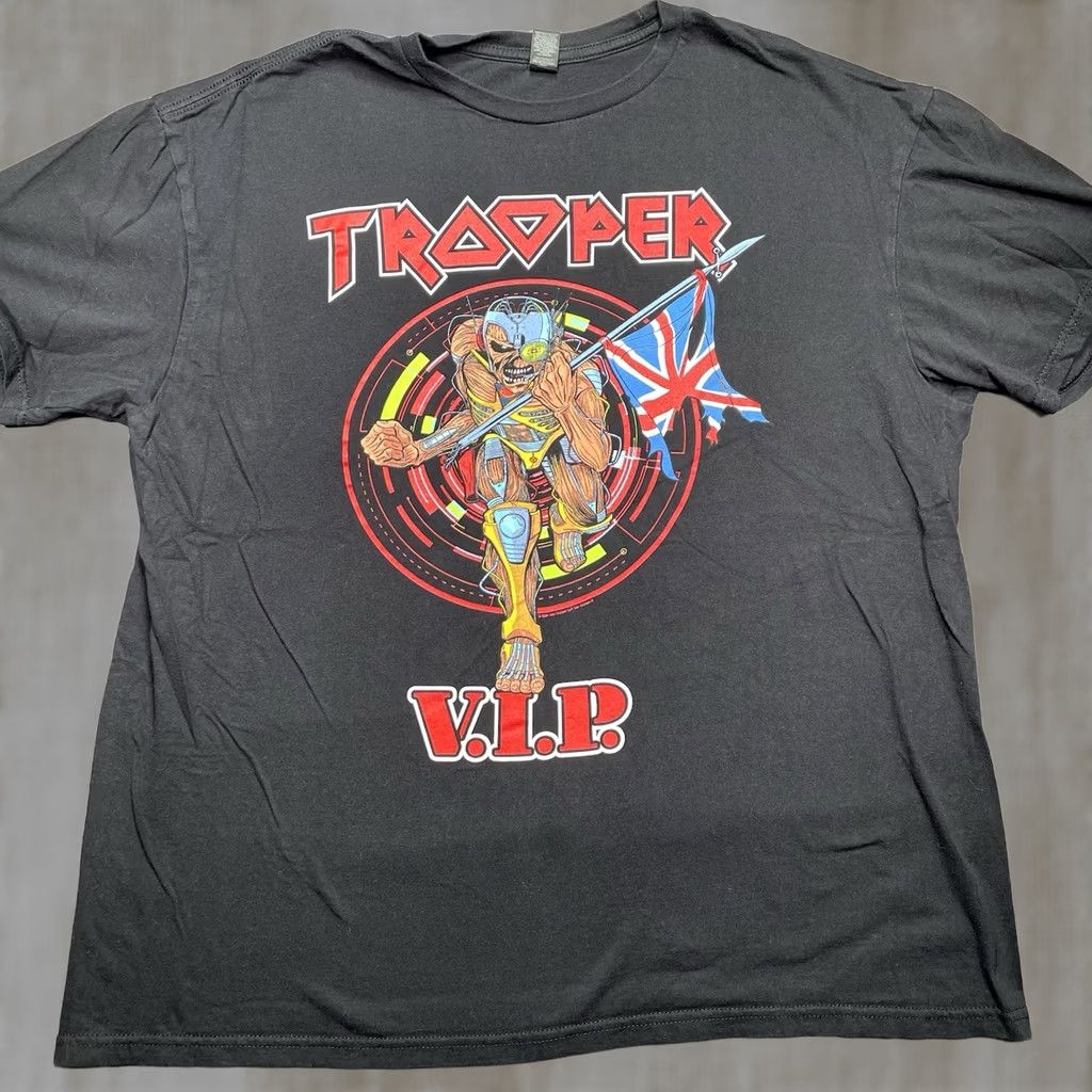 Gildan Iron Maiden TROOPER VIP 2024 T-shirt North America Men XL Black Gildan Softstyle Short Sleeve Crew Neck Cotton Rock Music T-Shirt Size US XL / EU 56 / 4 - 1 Thumbnail