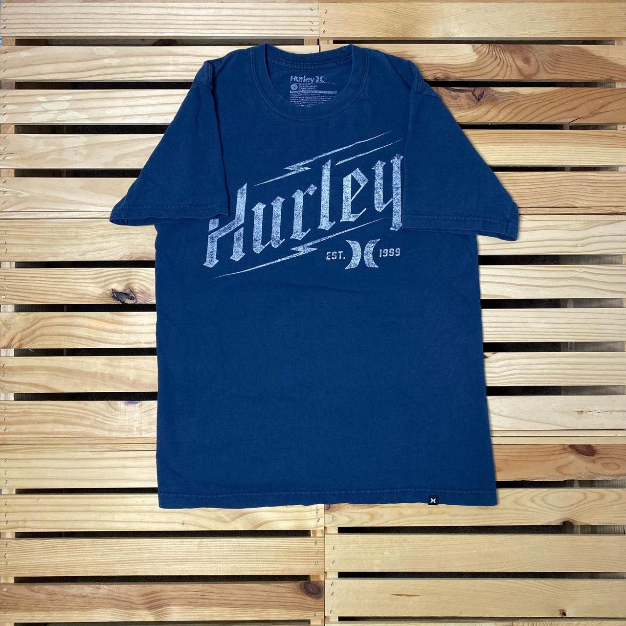 Hurley Hurley Navy Blue Y2K Surf Tee Size Small Size US S / EU 44-46 / 1 - 1 Thumbnail