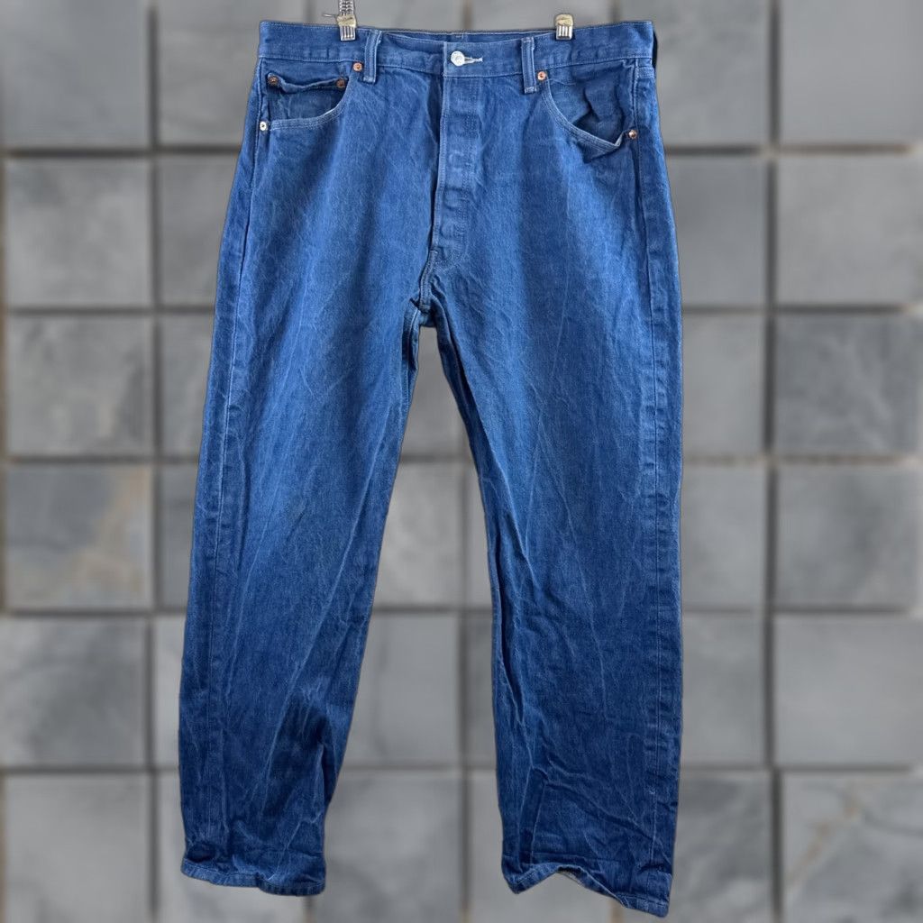 Levi's Levi's 501 Jeans Mens 36x30 Denim Button Fly Straight Blue Denim Pants 5-Pocket Classic Fit Vintage: No Mens Size US 38 / EU 54 - 1 Thumbnail