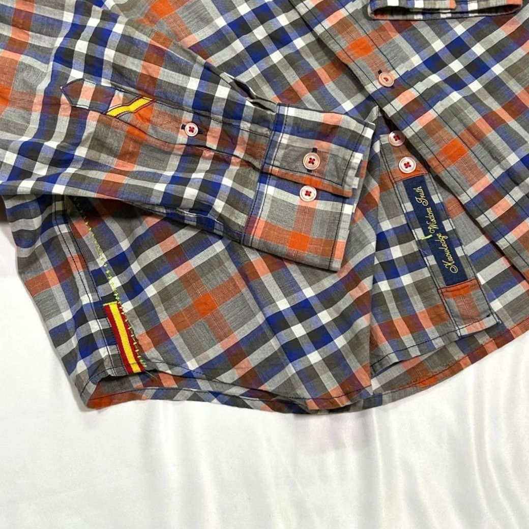 Robert Graham Robert Graham Plaid Button Down Shirt Long Sleeve Mens XL Brown Size US XL / EU 56 / 4 - 4 Thumbnail