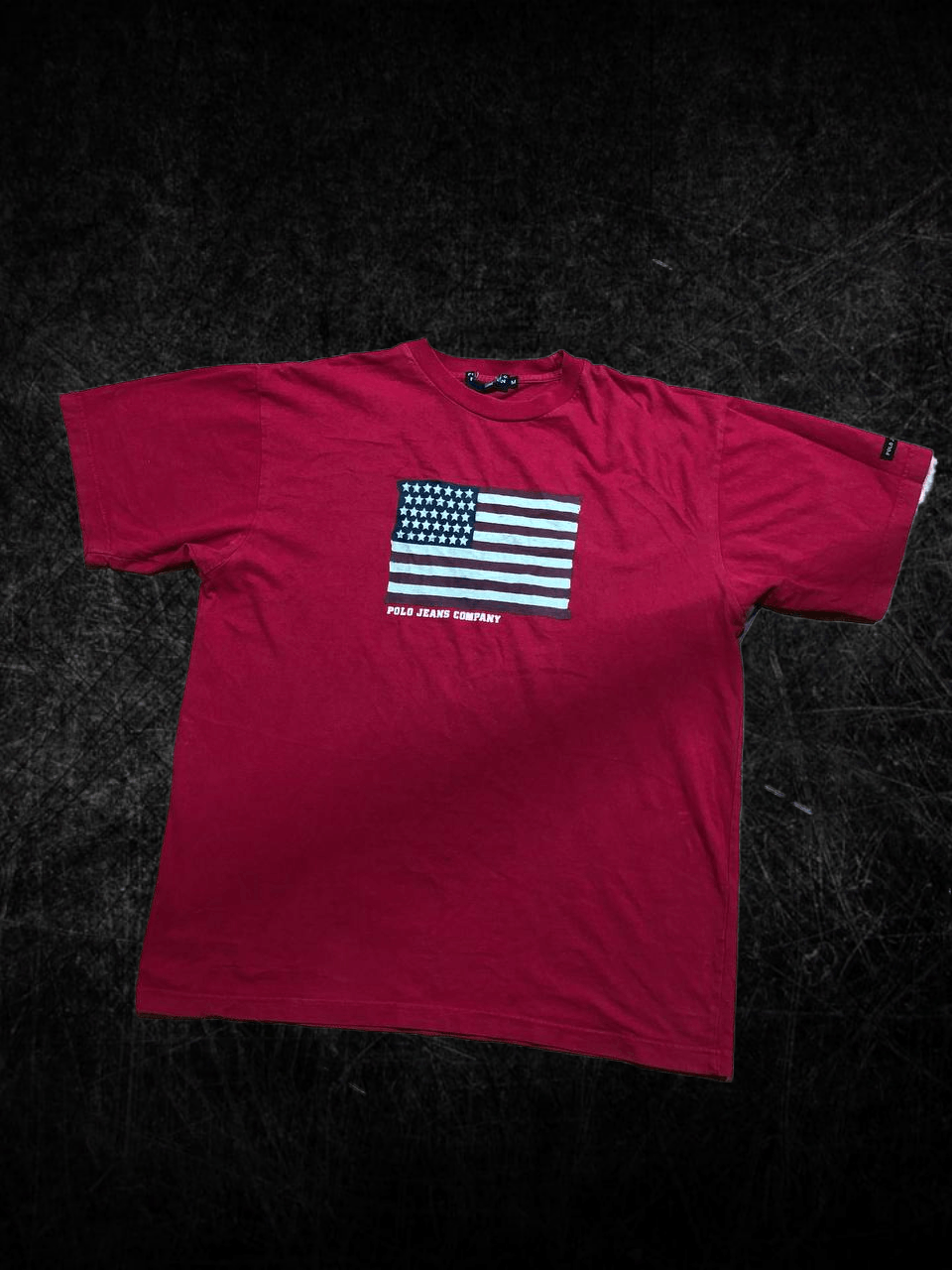 Polo Ralph Lauren Vintage Polo Ralph Lauren American Flag T-shirt, Red Cotton Size US M / EU 48-50 / 2 - 1 Thumbnail