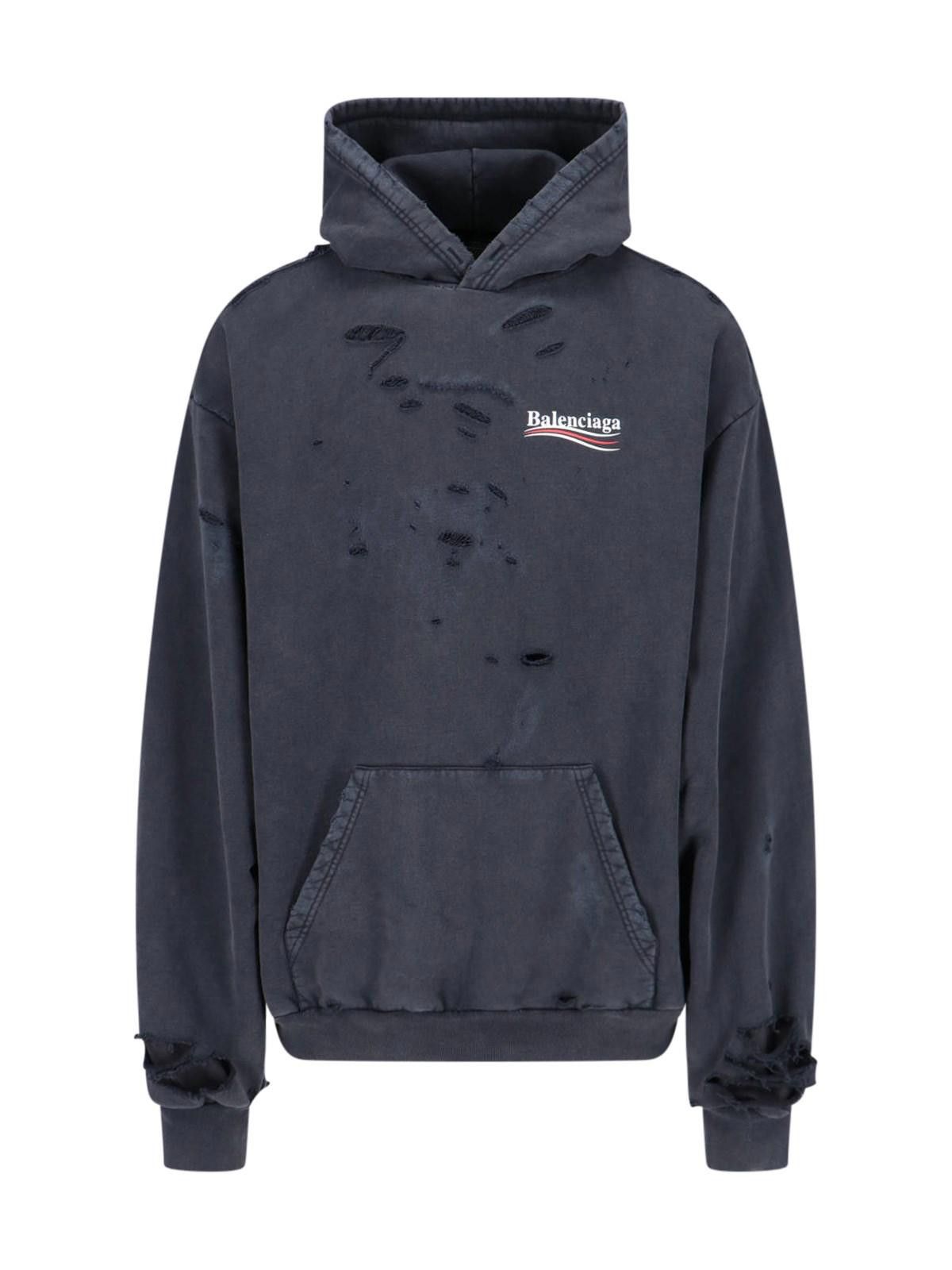 Balenciaga BALENCIAGA WOMEN’S POLITICAL CAMPAIGN HOODIE SIZE M Size ONE SIZE - 1 Thumbnail