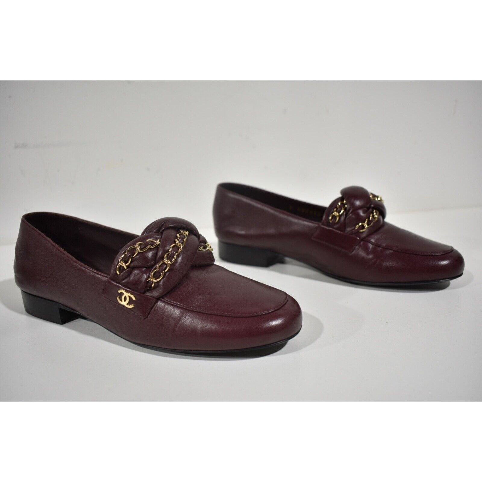 Chanel 17A Braided CC Logo Gold Chain Slide Loafer Moccasin Flat 37 Size US 7 / IT 37 - 2 Thumbnail
