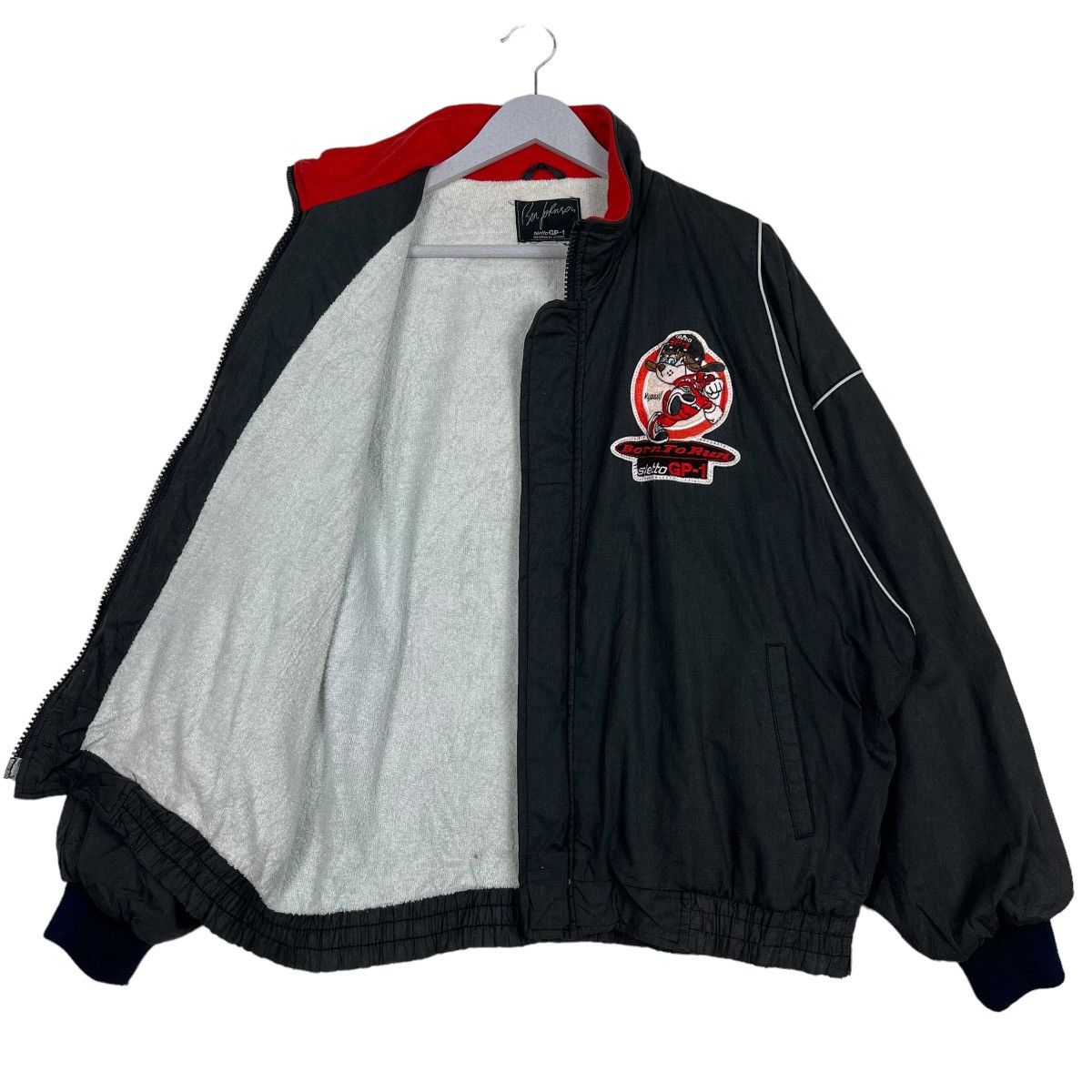 All Sport 🔥 VINTAGE BEN JOHNSON BORN TO RUN BOMBER JACKET Size US M / EU 48-50 / 2 - 10 Thumbnail