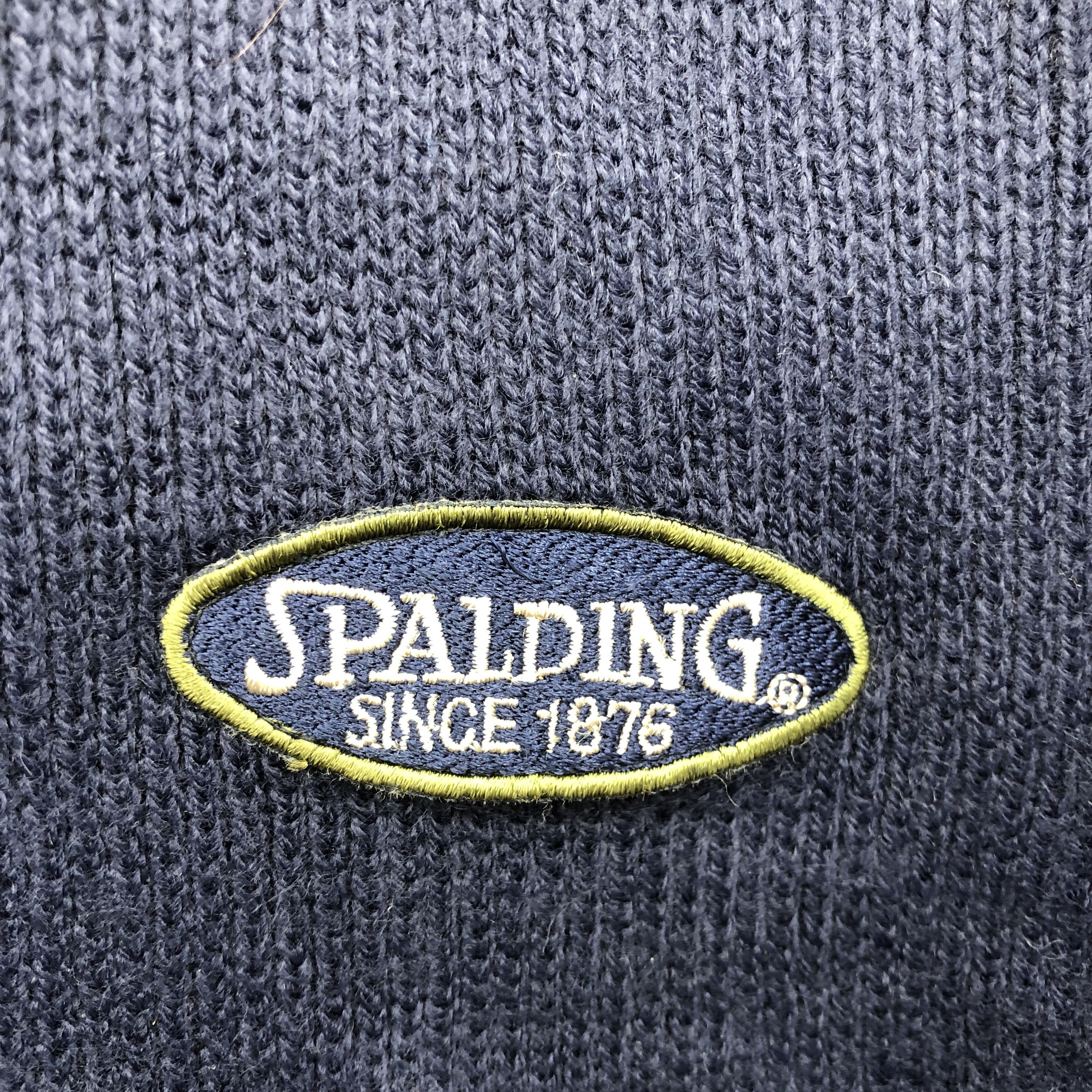 Spalding × Vintage Vintage 90s Spalding Zipper Knit Sweater Sweatshirt Size US L / EU 52-54 / 3 - 3 Thumbnail