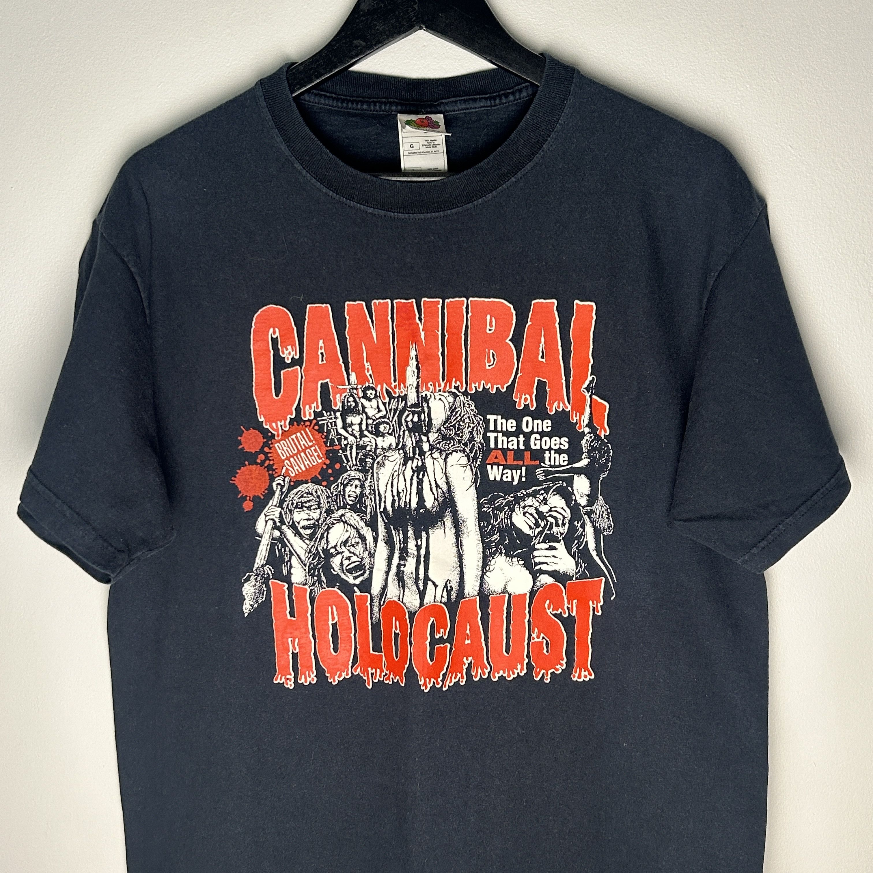 Vintage Vintage Cannibal Holocaust Horror T-shirt Size US L / EU 52-54 / 3 - 2 Thumbnail