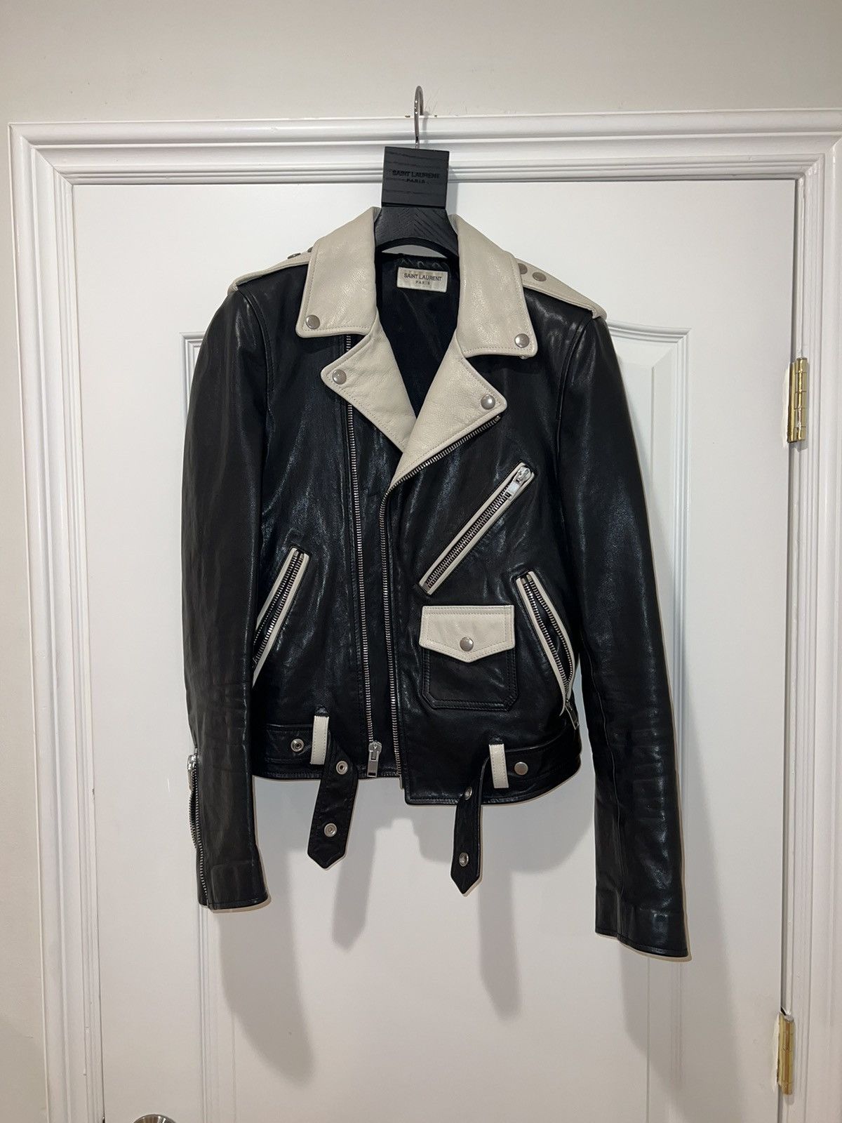 Saint Laurent Paris Saint Laurent Moto jacket Size US S / EU 44-46 / 1 - 23 Thumbnail