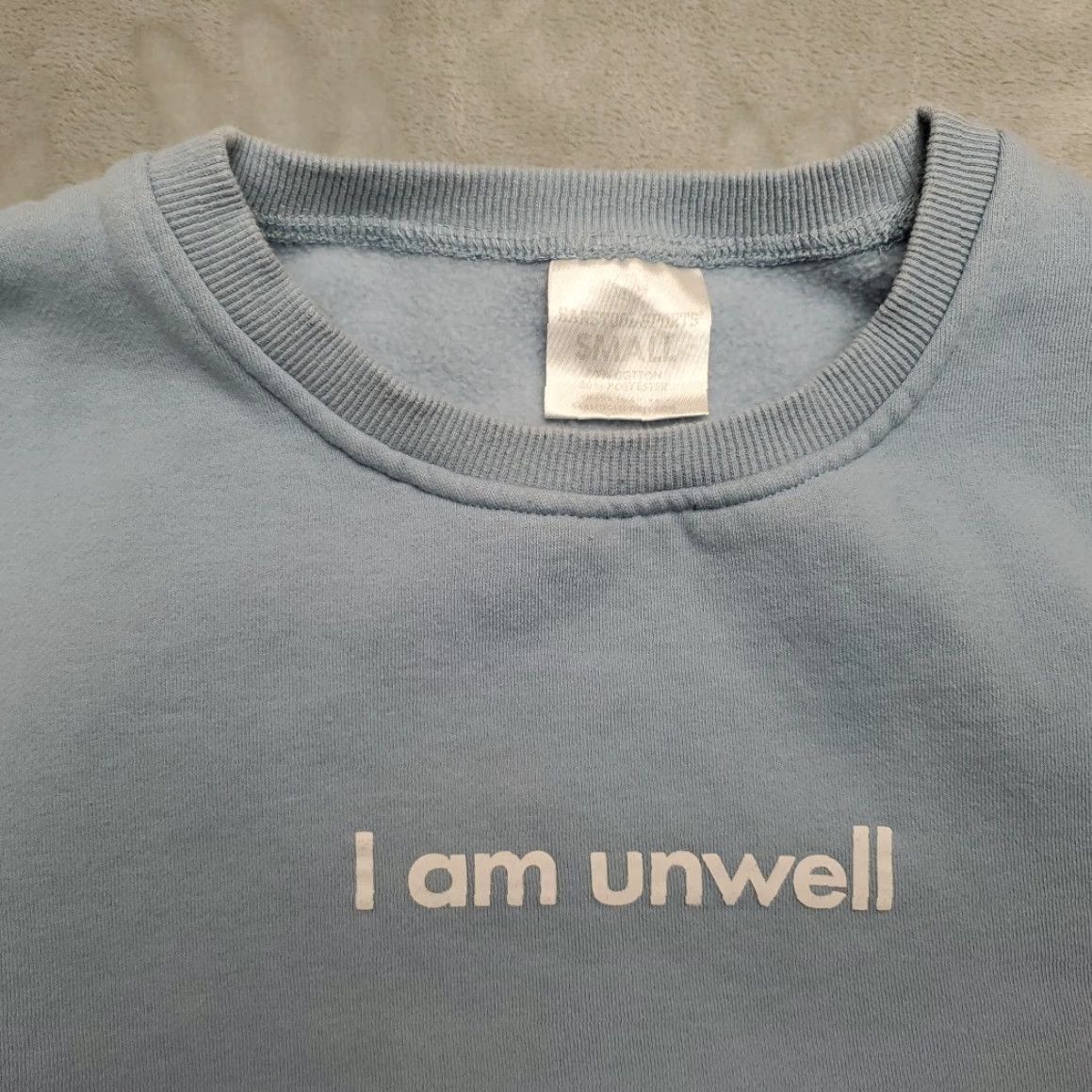 Vintage VINTAGE Barstool Sweatshirt Womens S Blue Call Her Daddy I am Unwell Pullover Crewneck Size S / US 4 / IT 40 - 4 Thumbnail