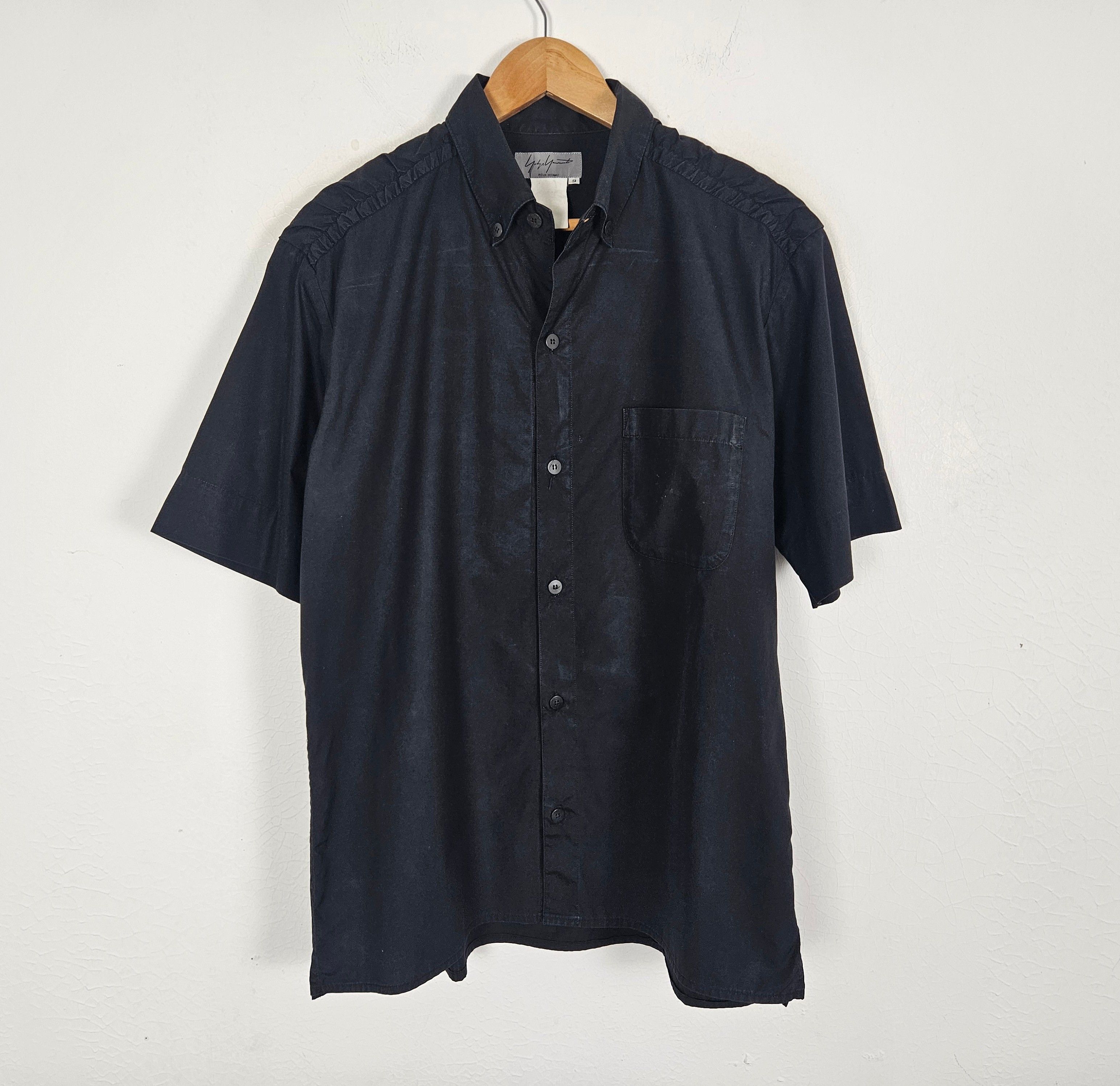 Yohji Yamamoto Yohji Yamamoto Pour Homme Buttons Up Rayon Shirt Size US L / EU 52-54 / 3 - 2 Thumbnail