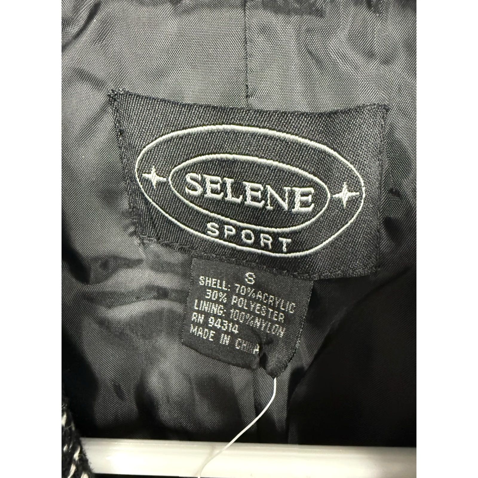 Vintage VINTAGE Selene Sport Blazer S Women Black Tweed Fringe Notched Collar Single-Breasted Pockets 90s 00s Office Casual Buttoned Size S / US 4 / IT 40 - 4 Thumbnail