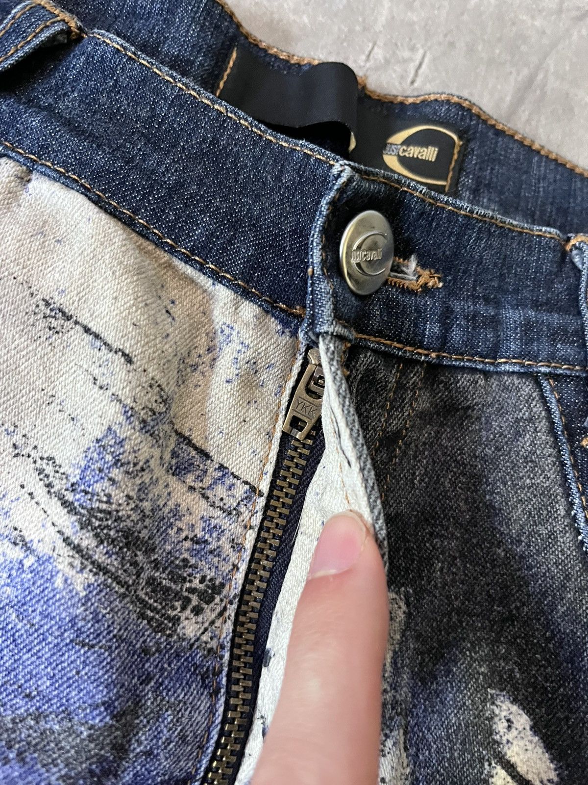 Just Cavalli Just Cavalli Napoleon Print flared jeans 2000s Size 28" / US 6 / IT 42 - 12 Thumbnail