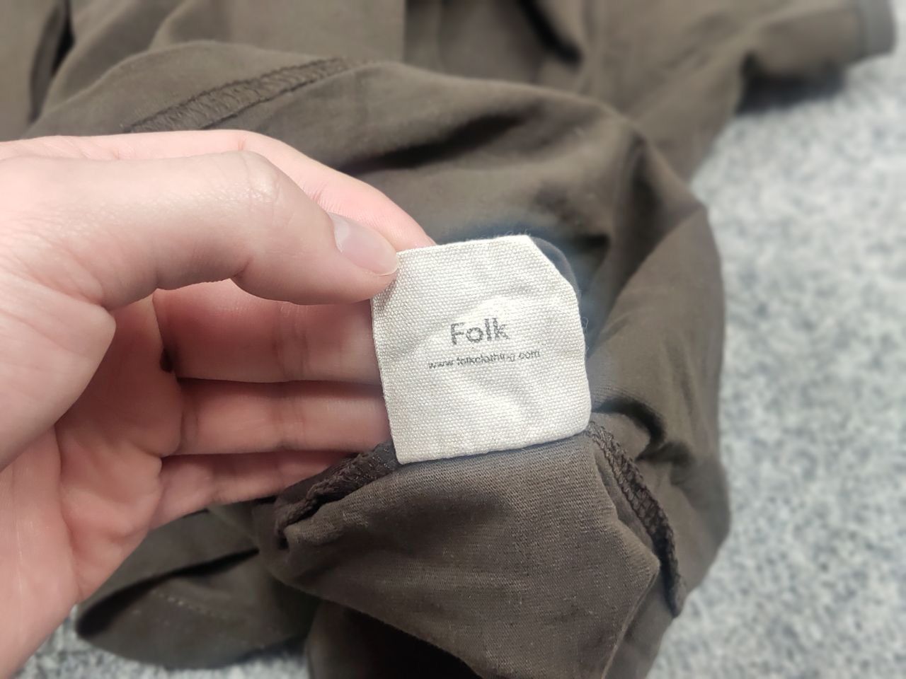 Folk Folk design minimalistic Brown Cotton Long sleeve Size US M / EU 48-50 / 2 - 14 Thumbnail