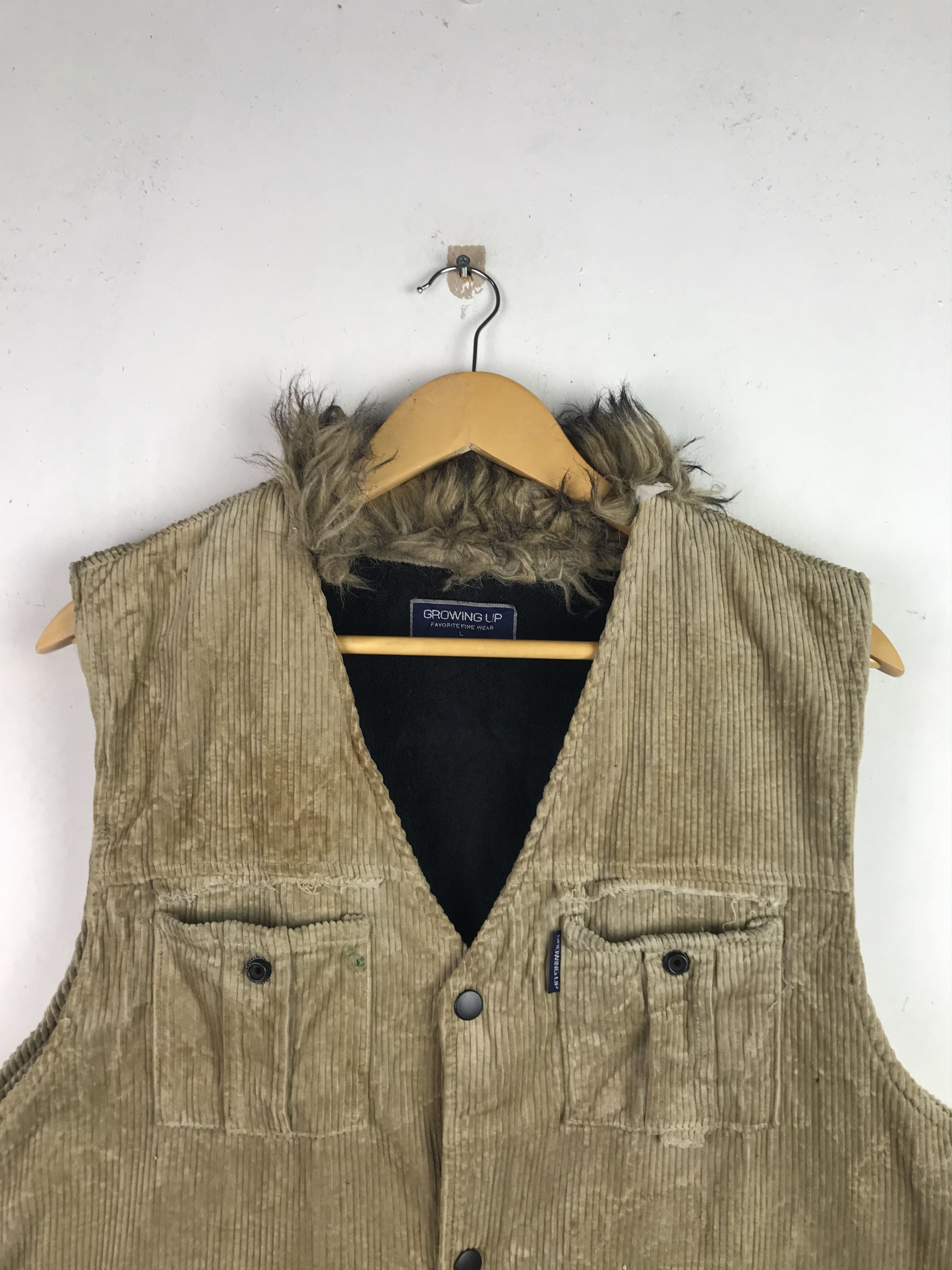 If Six Was Nine × Japanese Brand 🔥Very Rare🔥Custom Mohair Corduroy Vest Punk Design Size US L / EU 52-54 / 3 - 3 Thumbnail