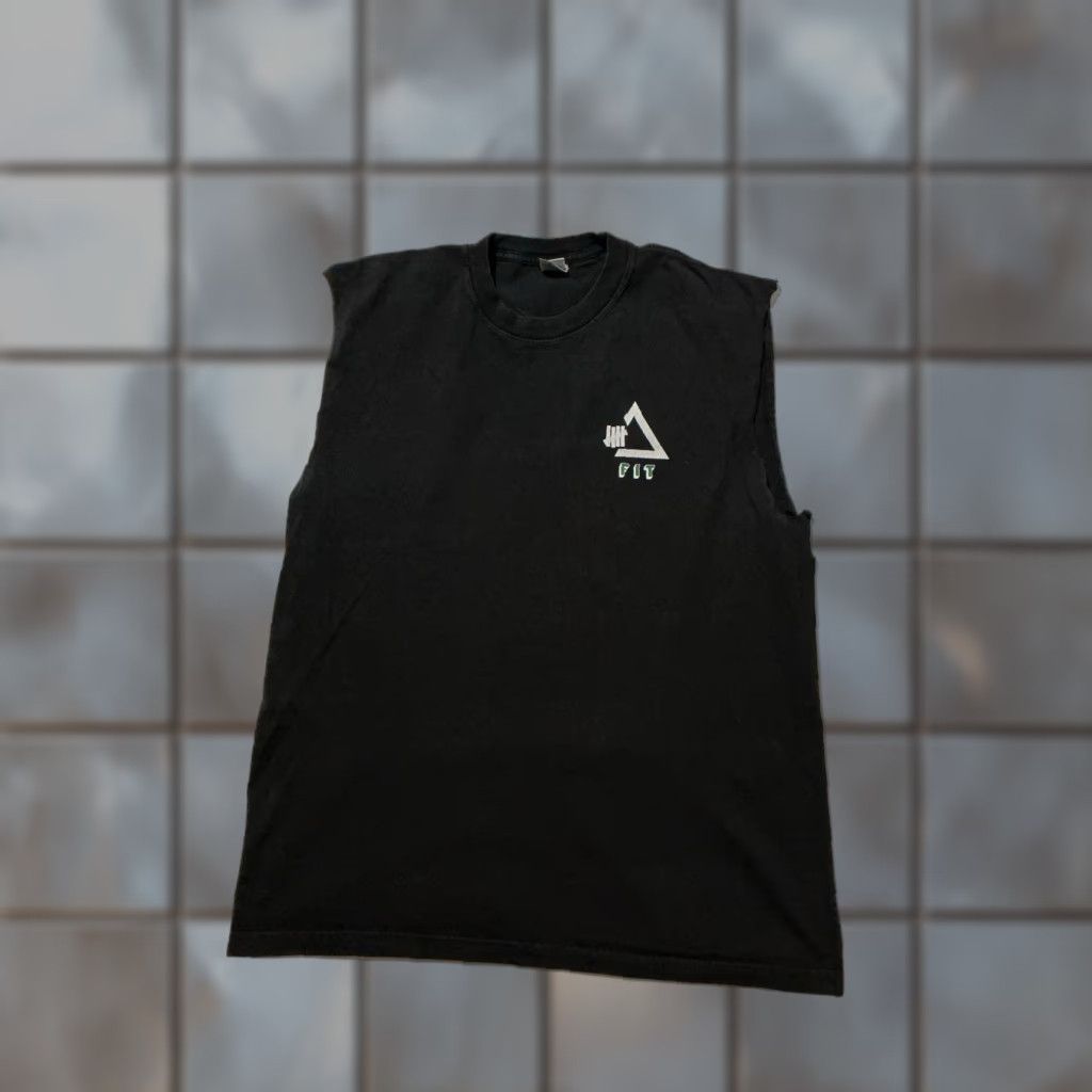 Undefeated VINTAGE Undefeated UACTP Fit Upper Body Muscle Mass & Power Moves Cutoff Tank Top Shirt T-Shirt L Black Mens Size US L / EU 52-54 / 3 - 1 Thumbnail