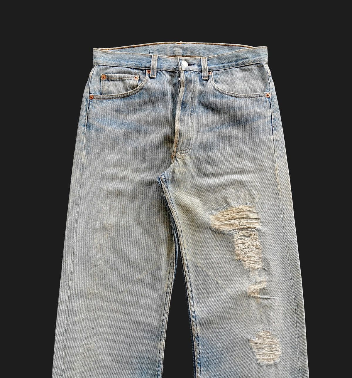 Levi's Size 30x30.5 Levis Vintage 90s Distressed Jeans Size US 30 / EU 46 - 7 Thumbnail