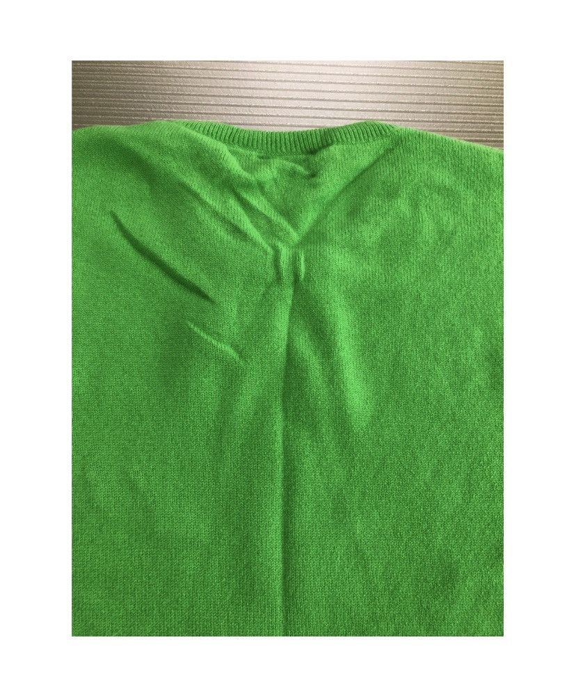 Ralph Lauren Purple Label RLPL 🇮🇹 Kelly green dual ponies cashmere crew XL NEW Size US XL / EU 56 / 4 - 13 Thumbnail