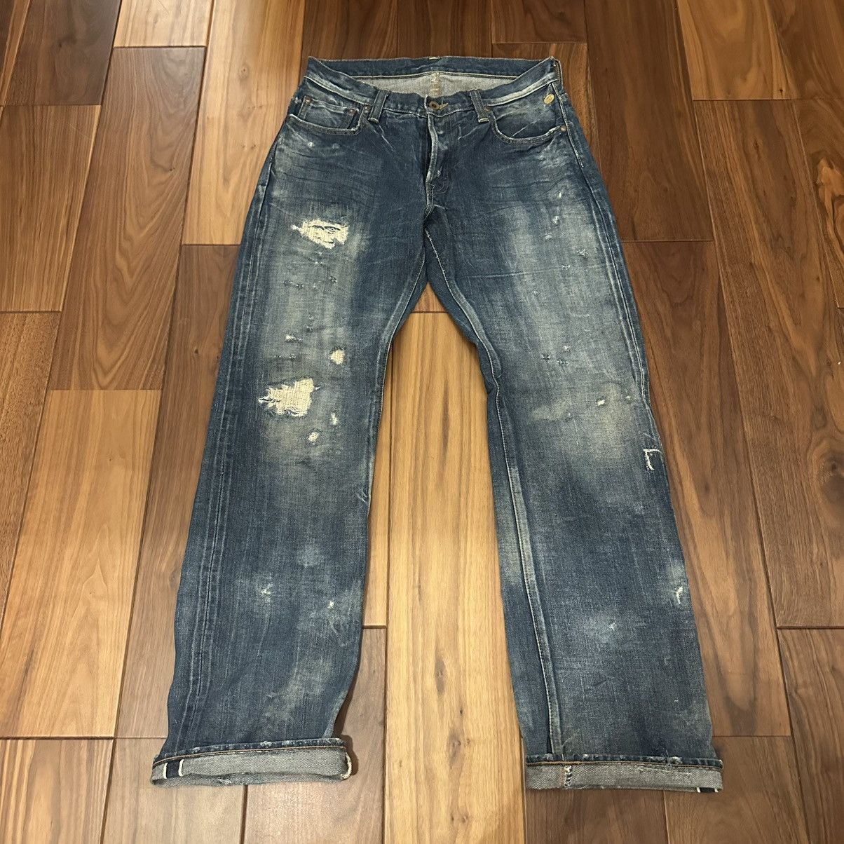 The Superior Labor The superior labor damaged danim pant W32 Made In Japan Size US 32 / EU 48 - 1 Thumbnail