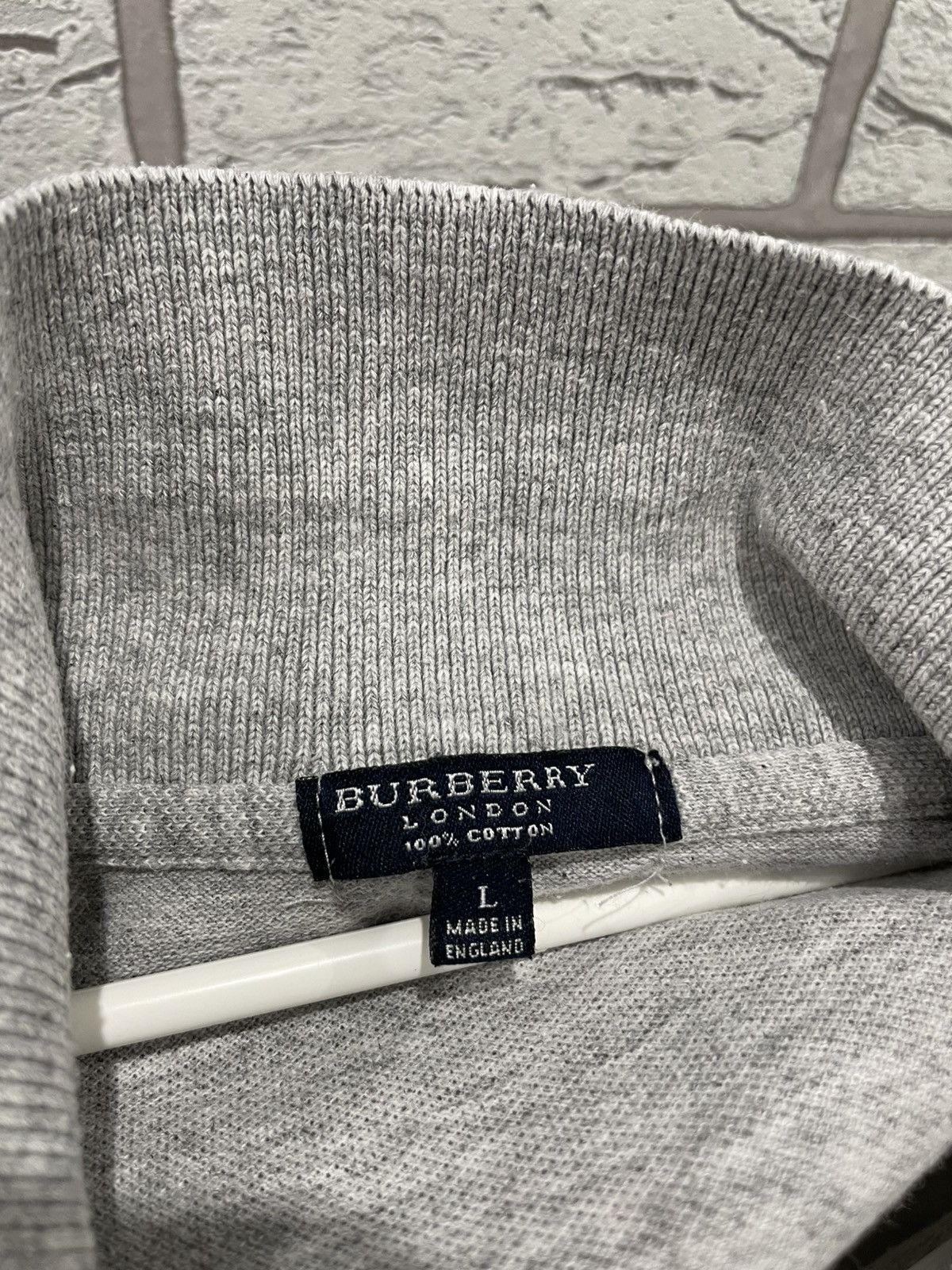 Burberry × Vintage Vintage Burberry London Short Sleeve Polo T Shirt Tee Size US L / EU 52-54 / 3 - 11 Thumbnail